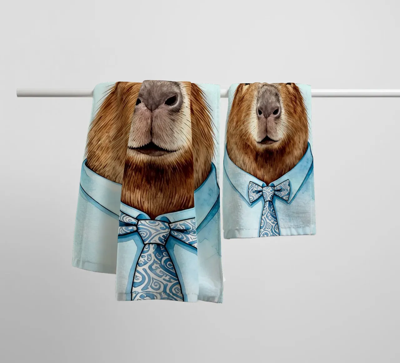 Whimsical Capybara asciugamano da bagno da Attaboy Dsgn