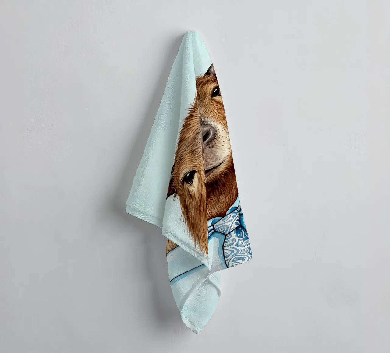 Whimsical Capybara asciugamano da bagno da Attaboy Dsgn