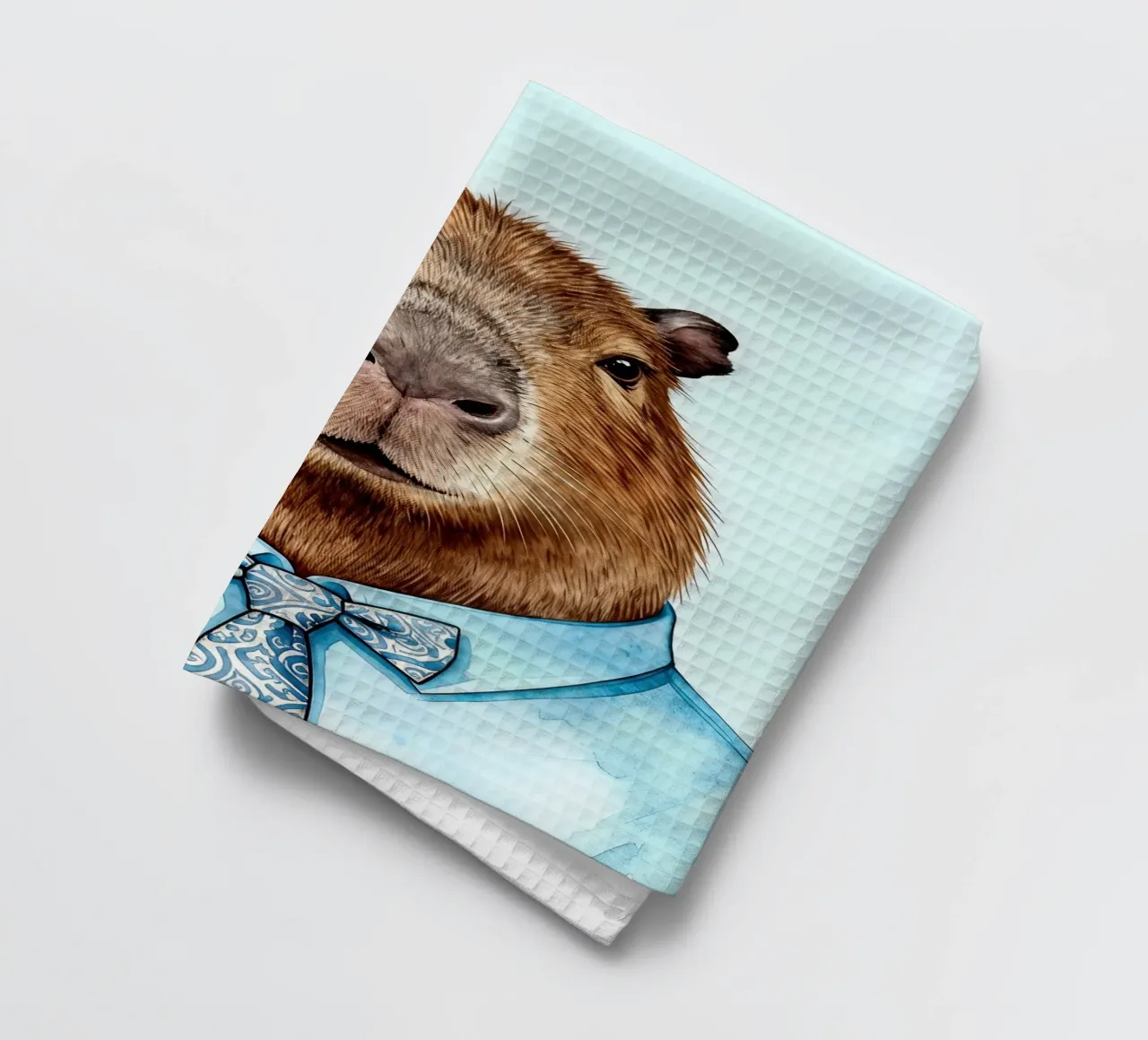 Whimsical Capybara torchon de Attaboy Dsgn