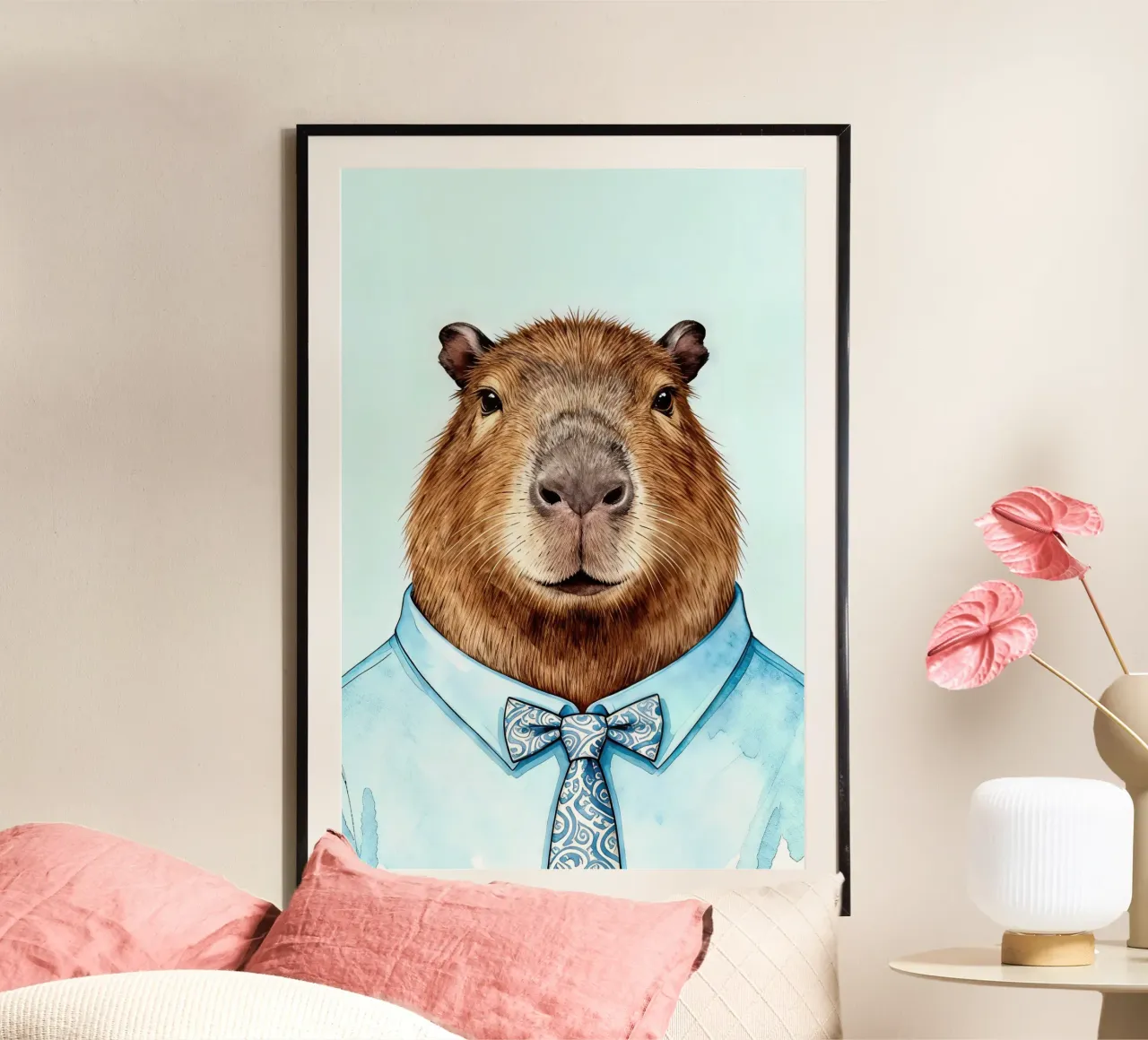 Whimsical Capybara poster da Attaboy Dsgn