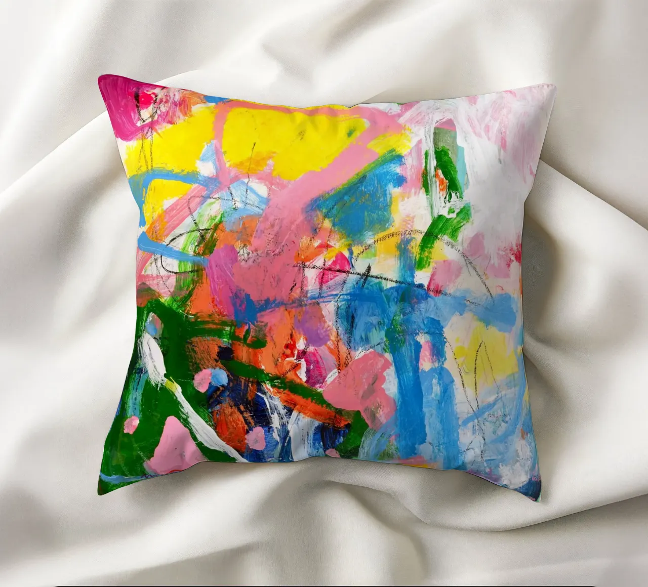 Marisol Evora - Costa Blanca Kissen von The Artcircle