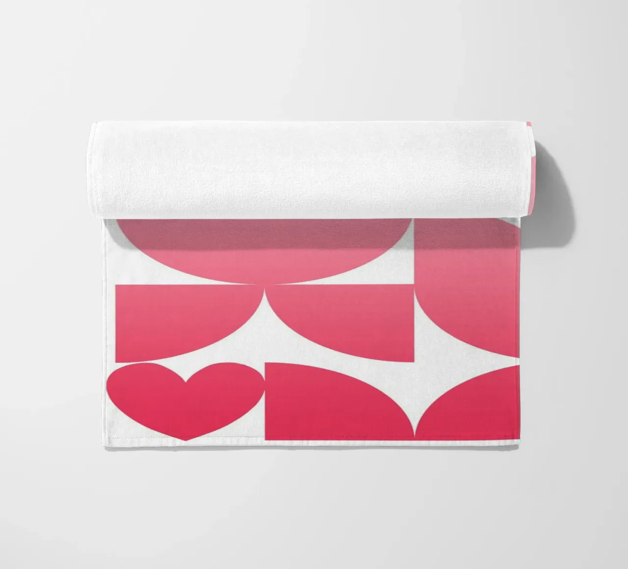 Wunschname - geometrisch pink abstrakt telo mare da BAINAI BRICK