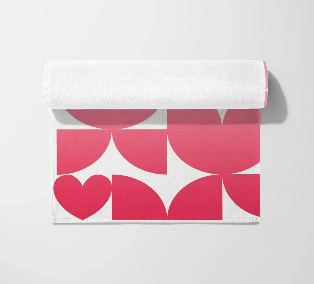 Wunschname - geometrisch pink abstrakt telo mare da BAINAI BRICK