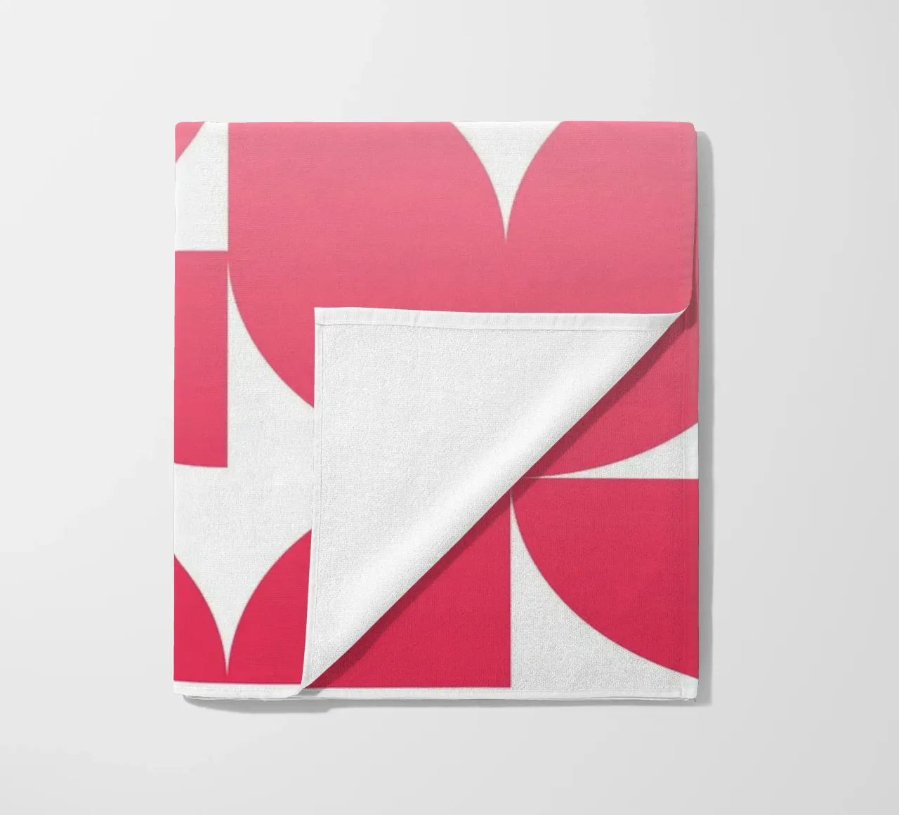 Wunschname - geometrisch pink abstrakt telo mare da BAINAI BRICK
