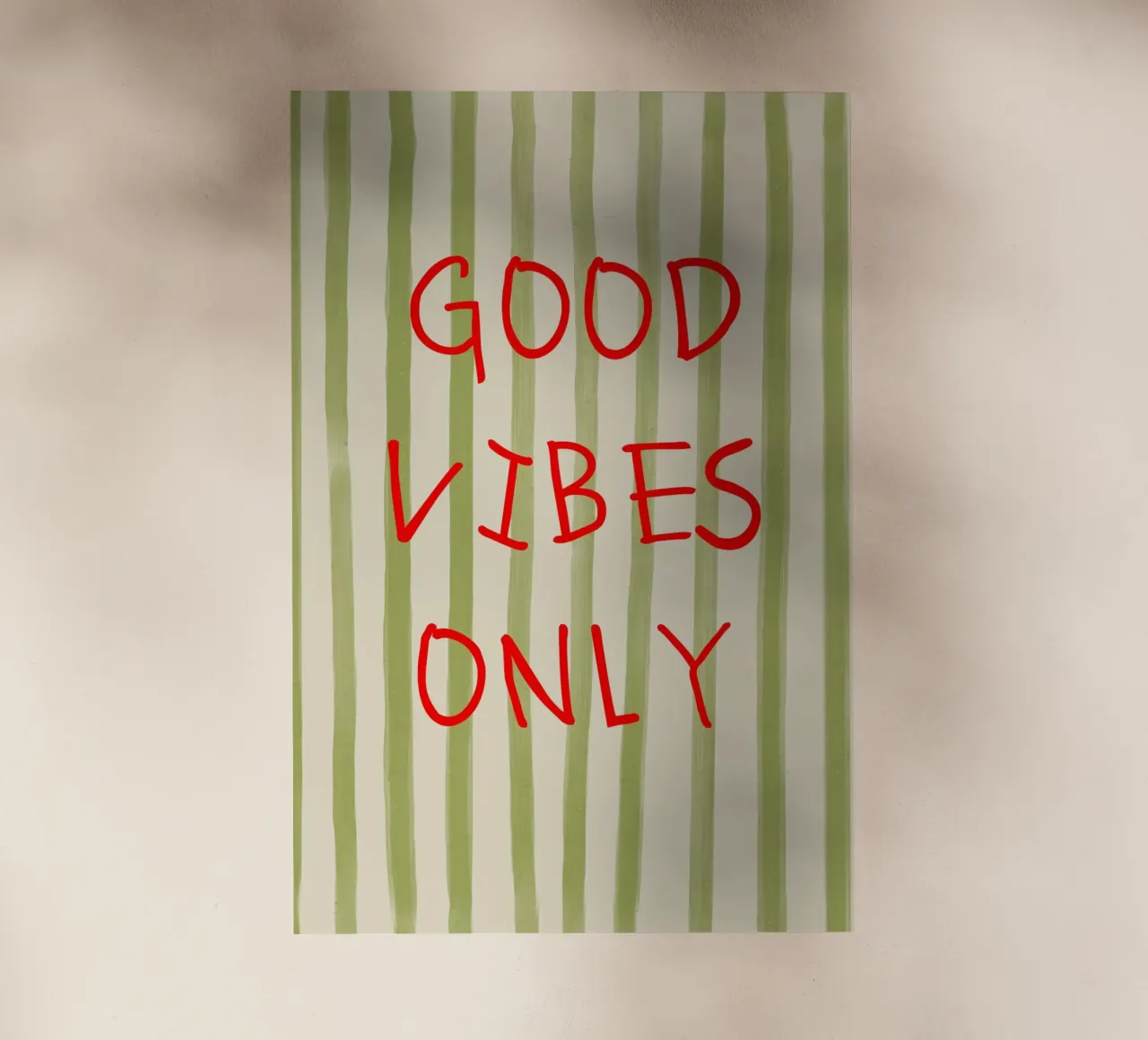 Good Vibes Only Typography pellicola backlit da Attaboy Dsgn