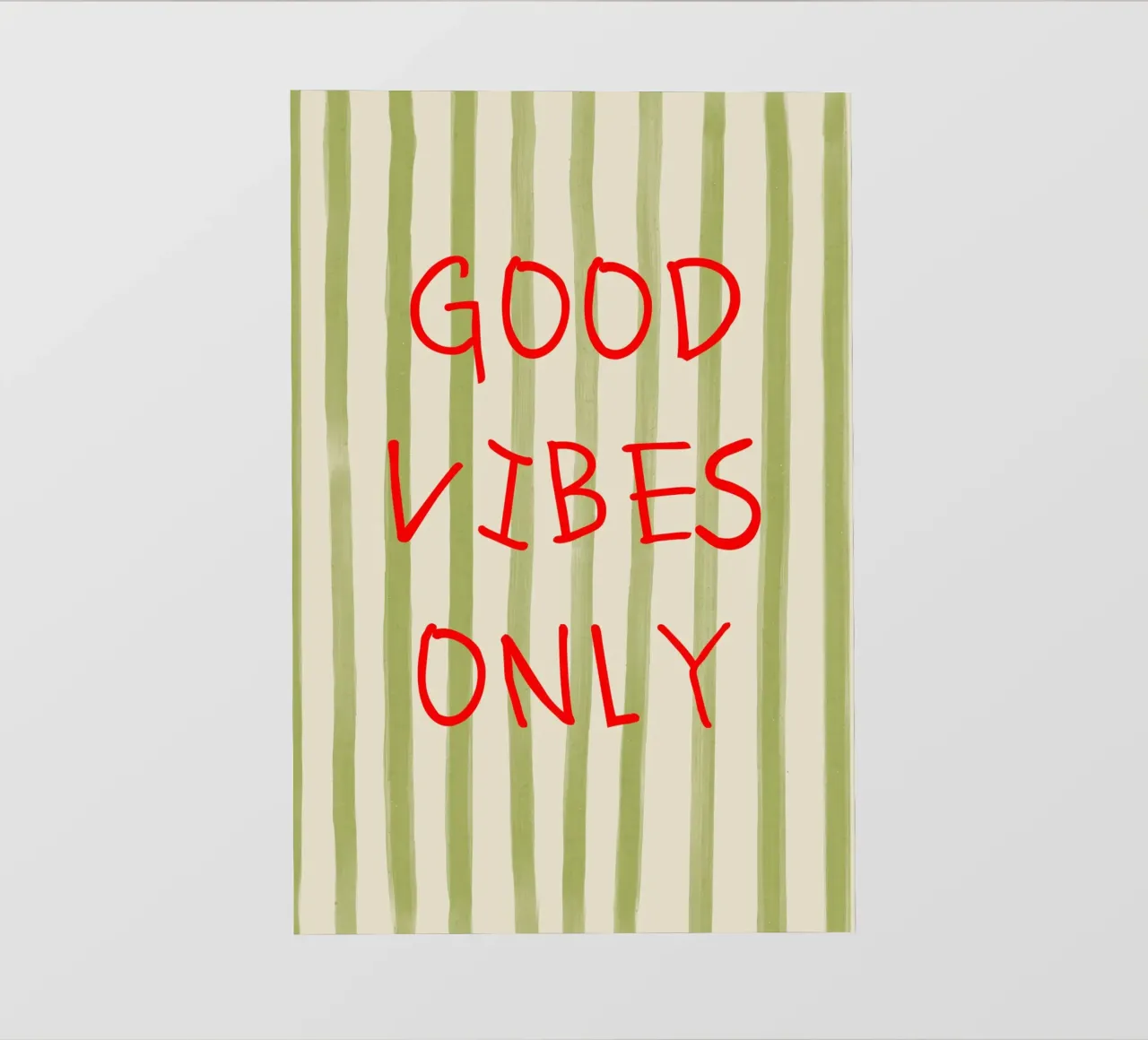 Good Vibes Only Typography telo in pvc da Attaboy Dsgn