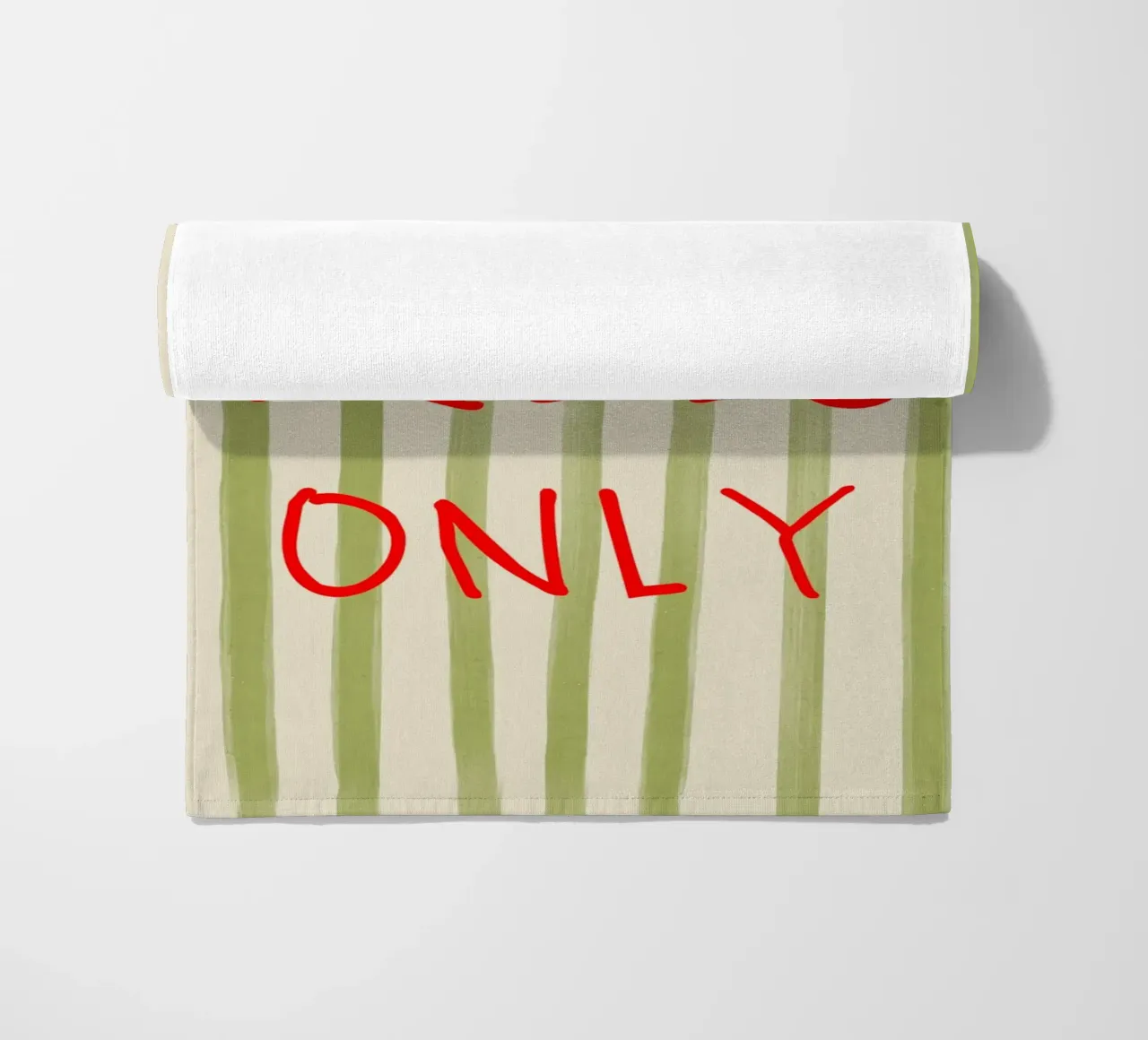 Good Vibes Only Typography strandhanddoek van Attaboy Dsgn