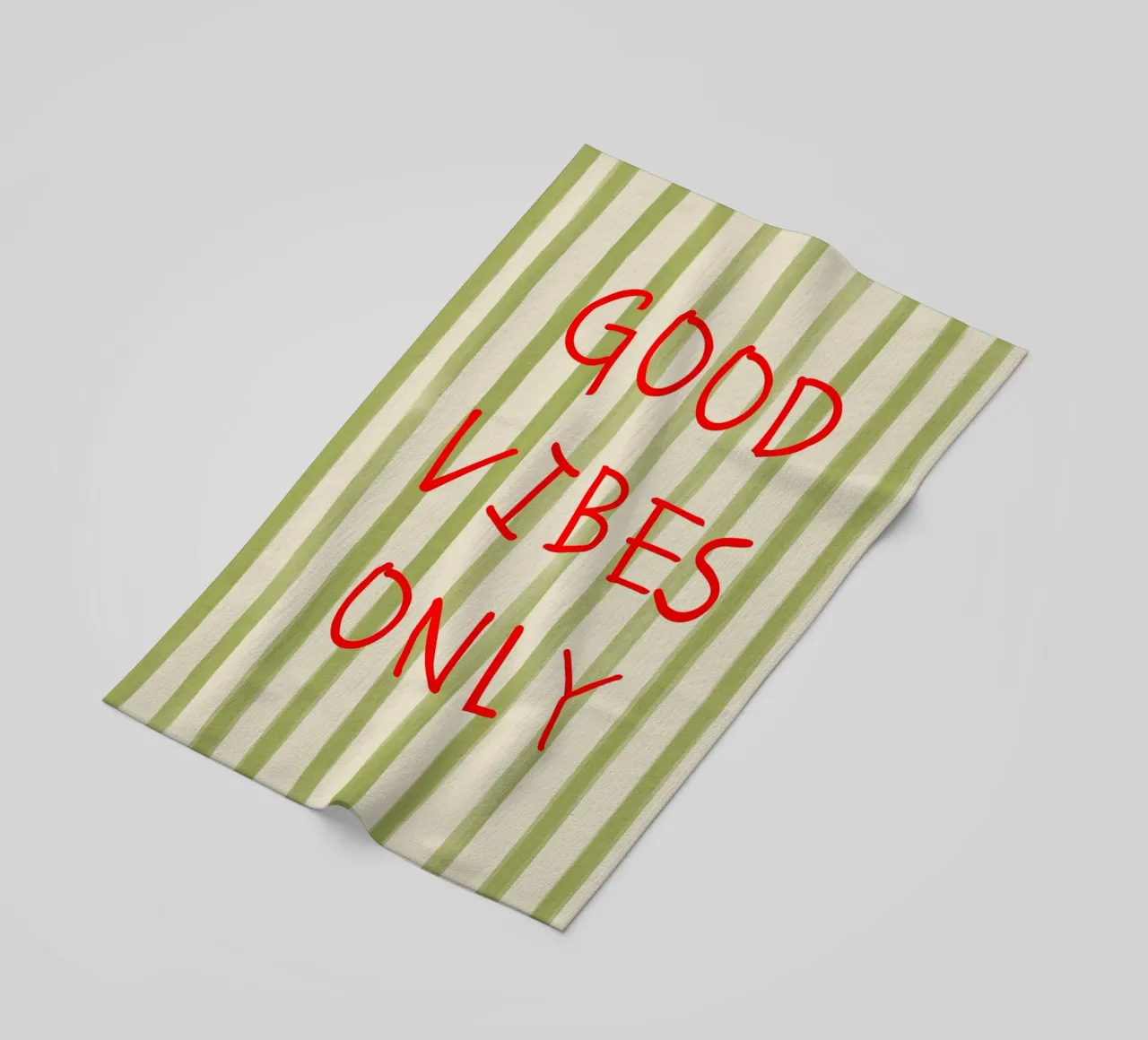 Good Vibes Only Typography strandhanddoek van Attaboy Dsgn