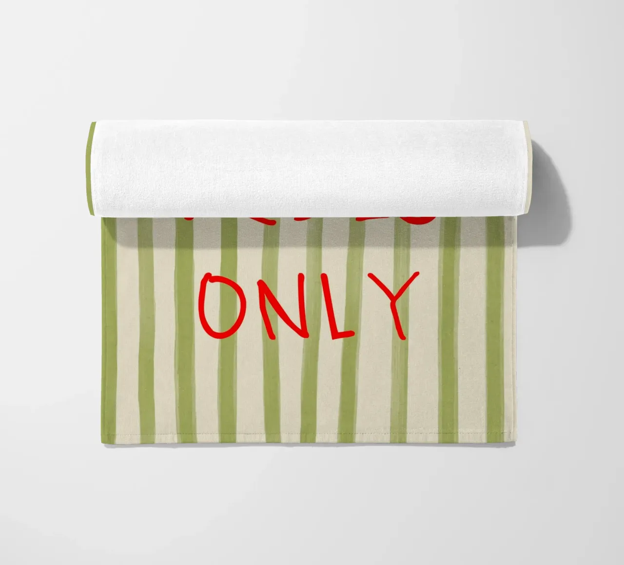 Good Vibes Only Typography strandhanddoek van Attaboy Dsgn