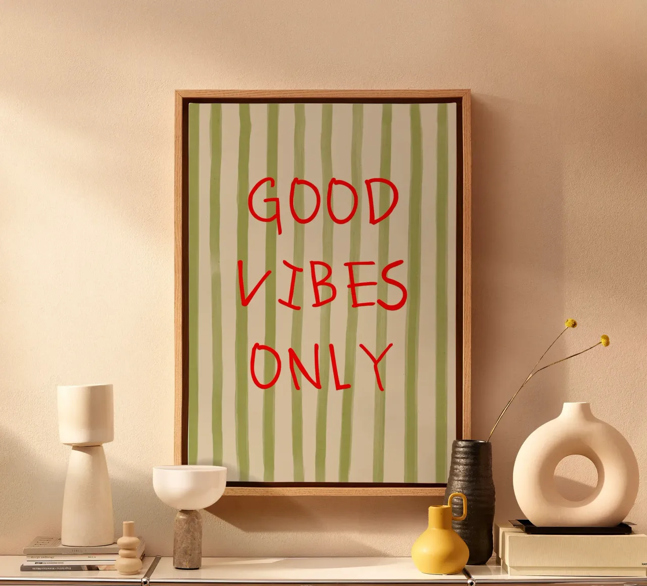 Good Vibes Only Typography tela da Attaboy Dsgn