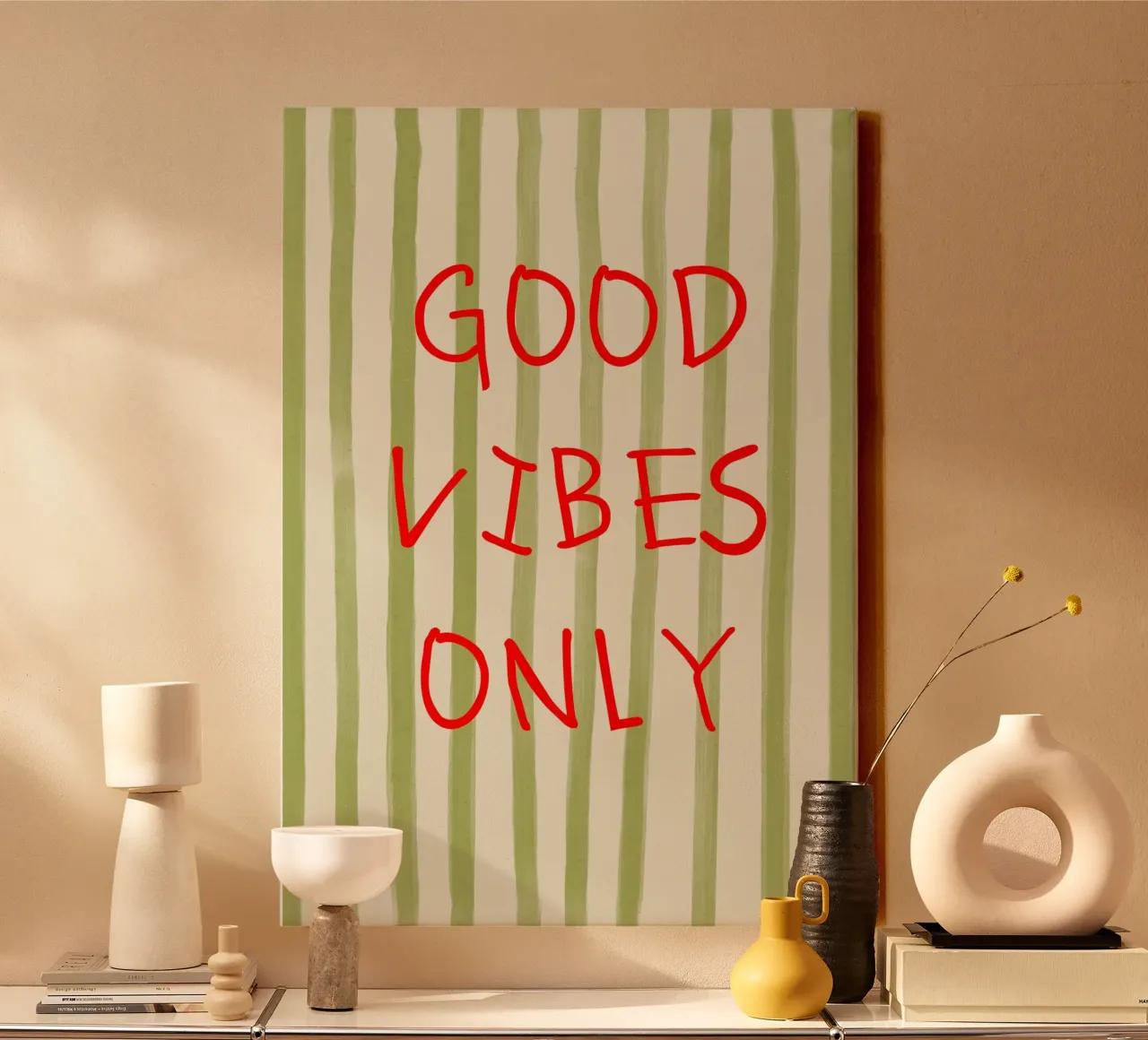 Good Vibes Only Typography tela da Attaboy Dsgn