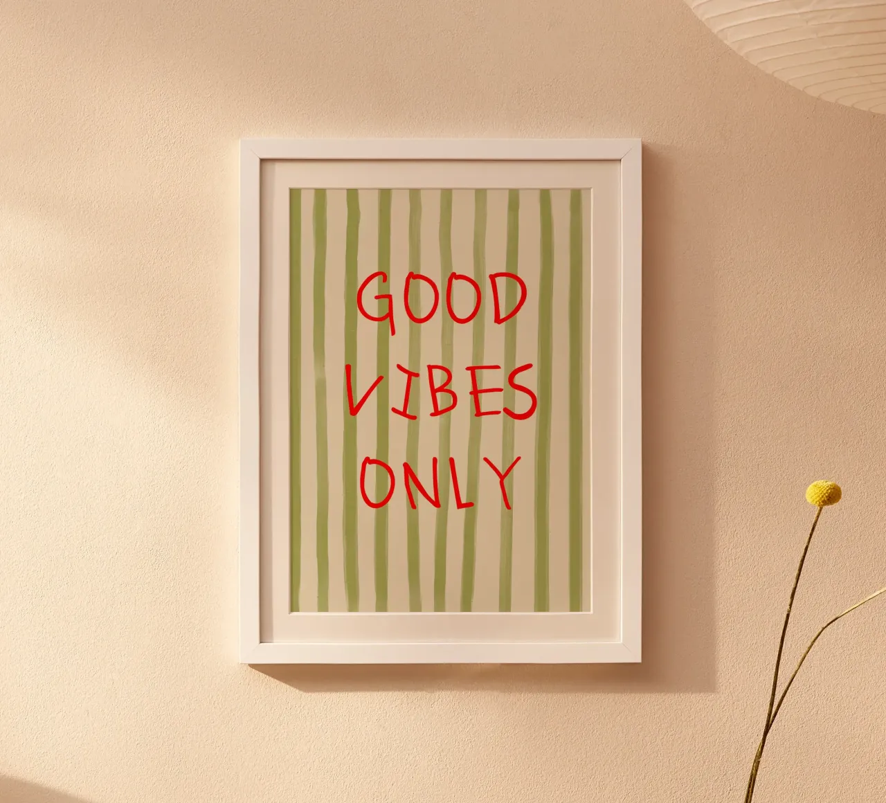 Good Vibes Only Typography carta hahnemühle da Attaboy Dsgn