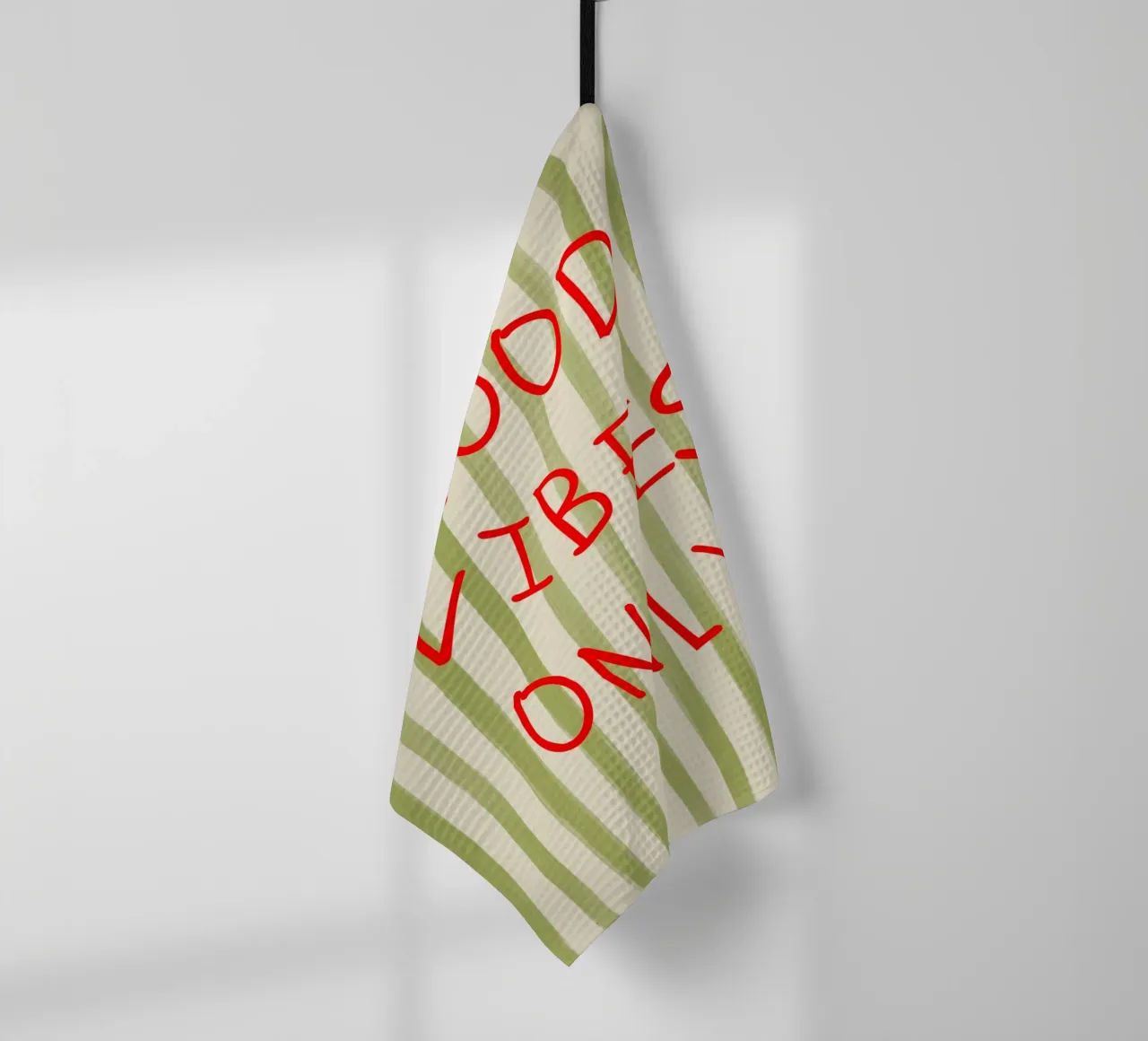 Good Vibes Only Typography torchon de Attaboy Dsgn