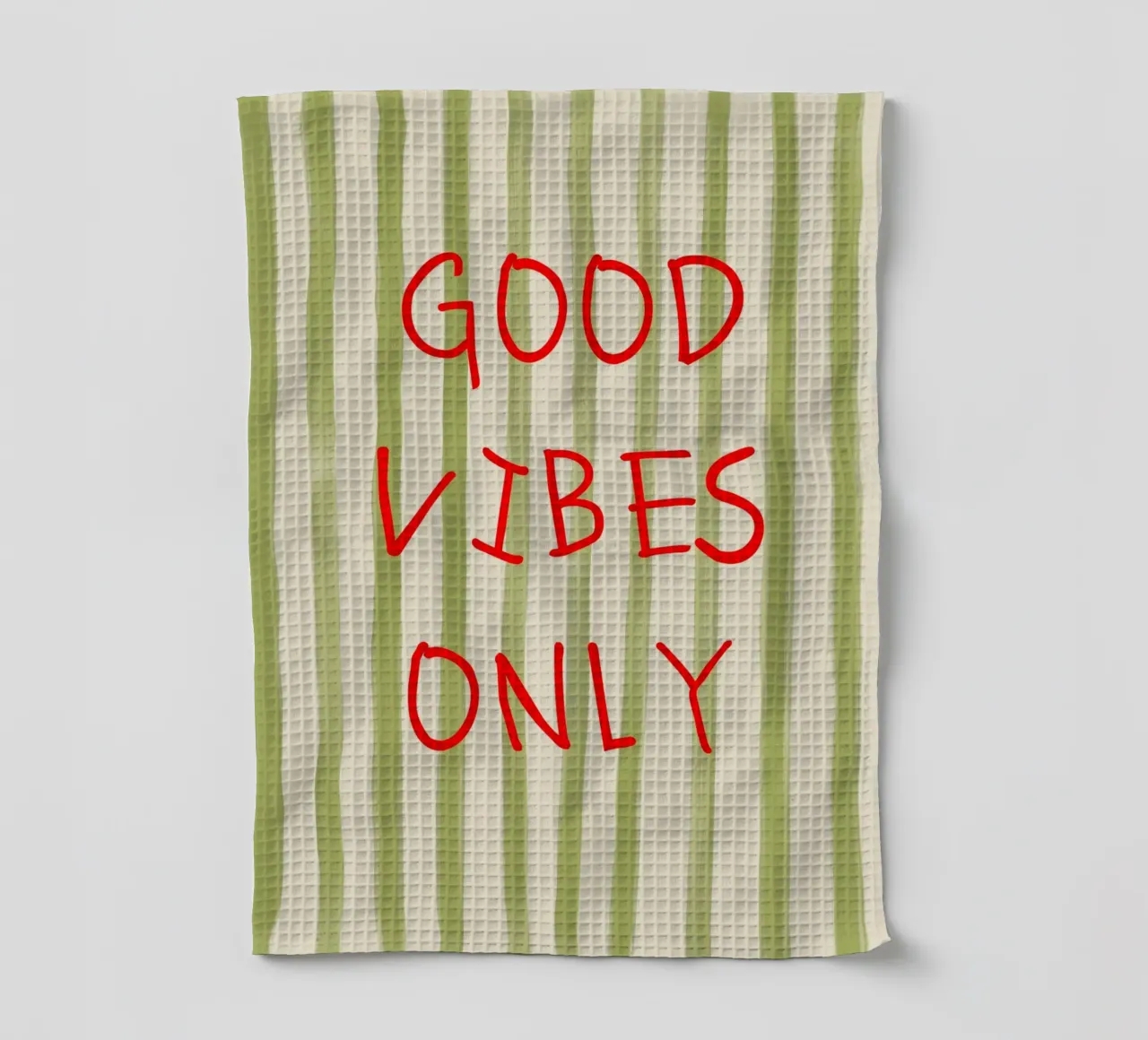 Good Vibes Only Typography torchon de Attaboy Dsgn