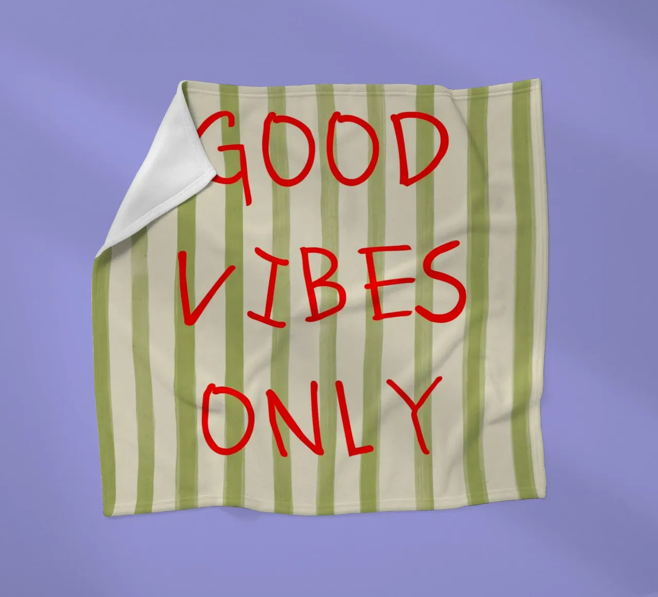 Good Vibes Only Typography coperta in pile da Attaboy Dsgn