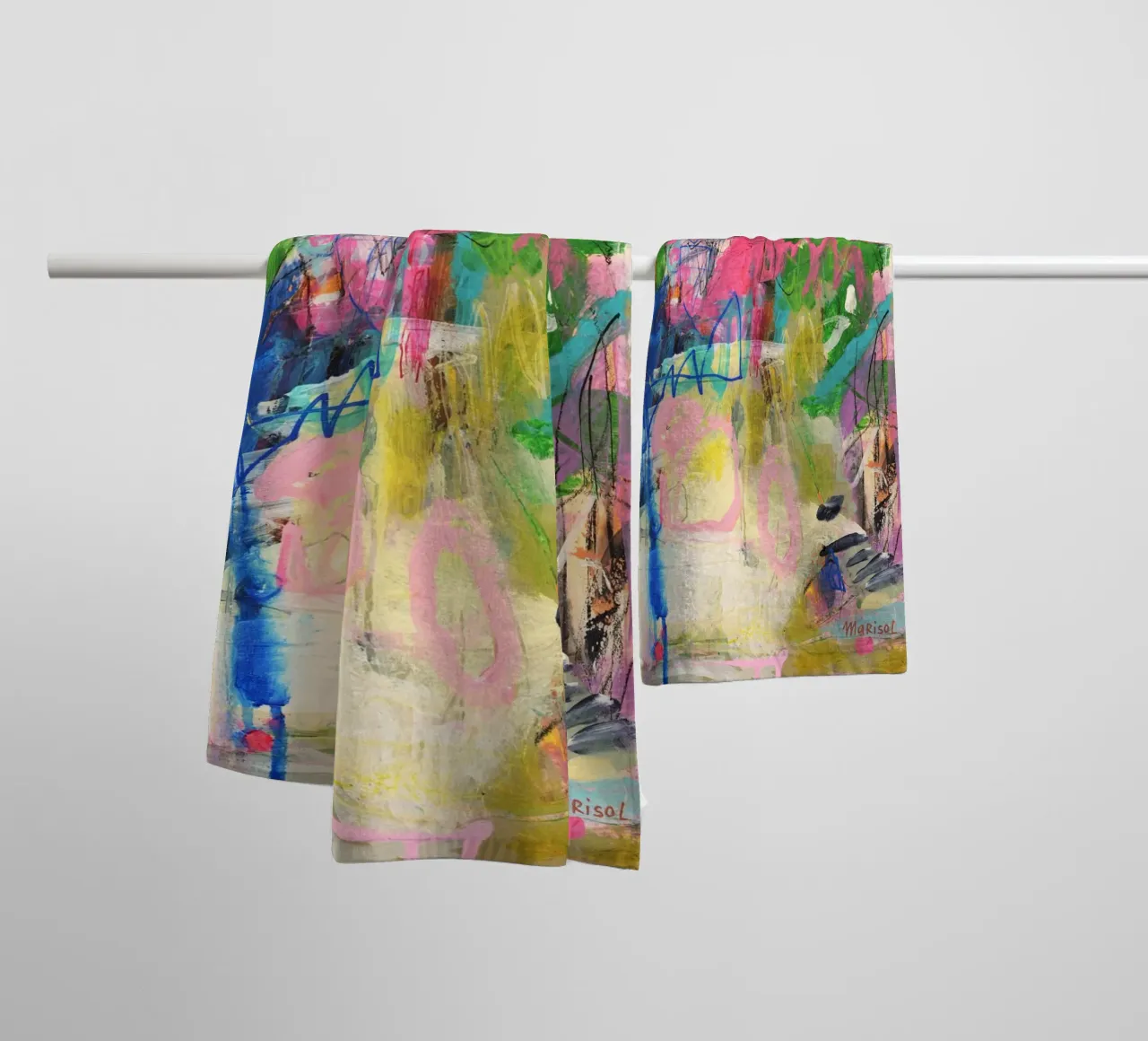 Marisol Evora - Bosa Nova Love Affair towel by The Artcircle