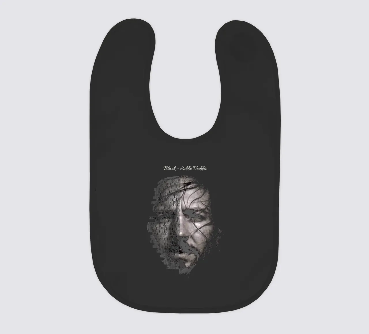 Black baby bib by Gunawan Rb