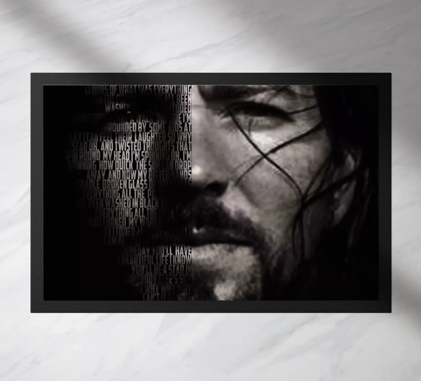 Zwart deurmat van Gunawan Rb