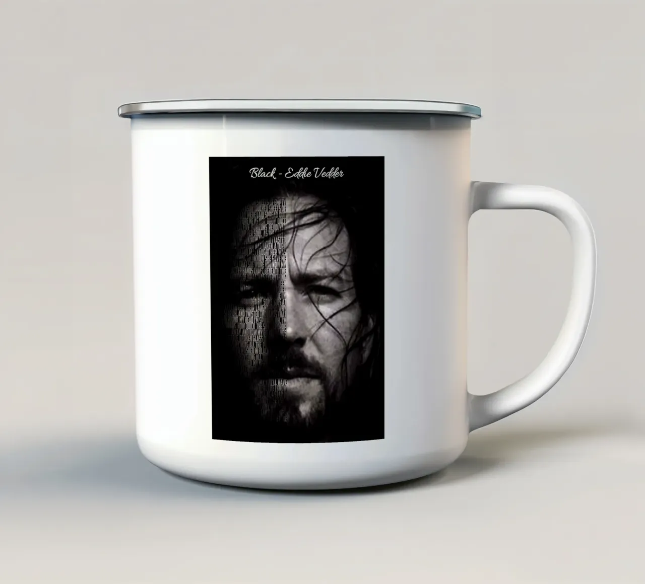 Nero tazza in smalto da Gunawan Rb