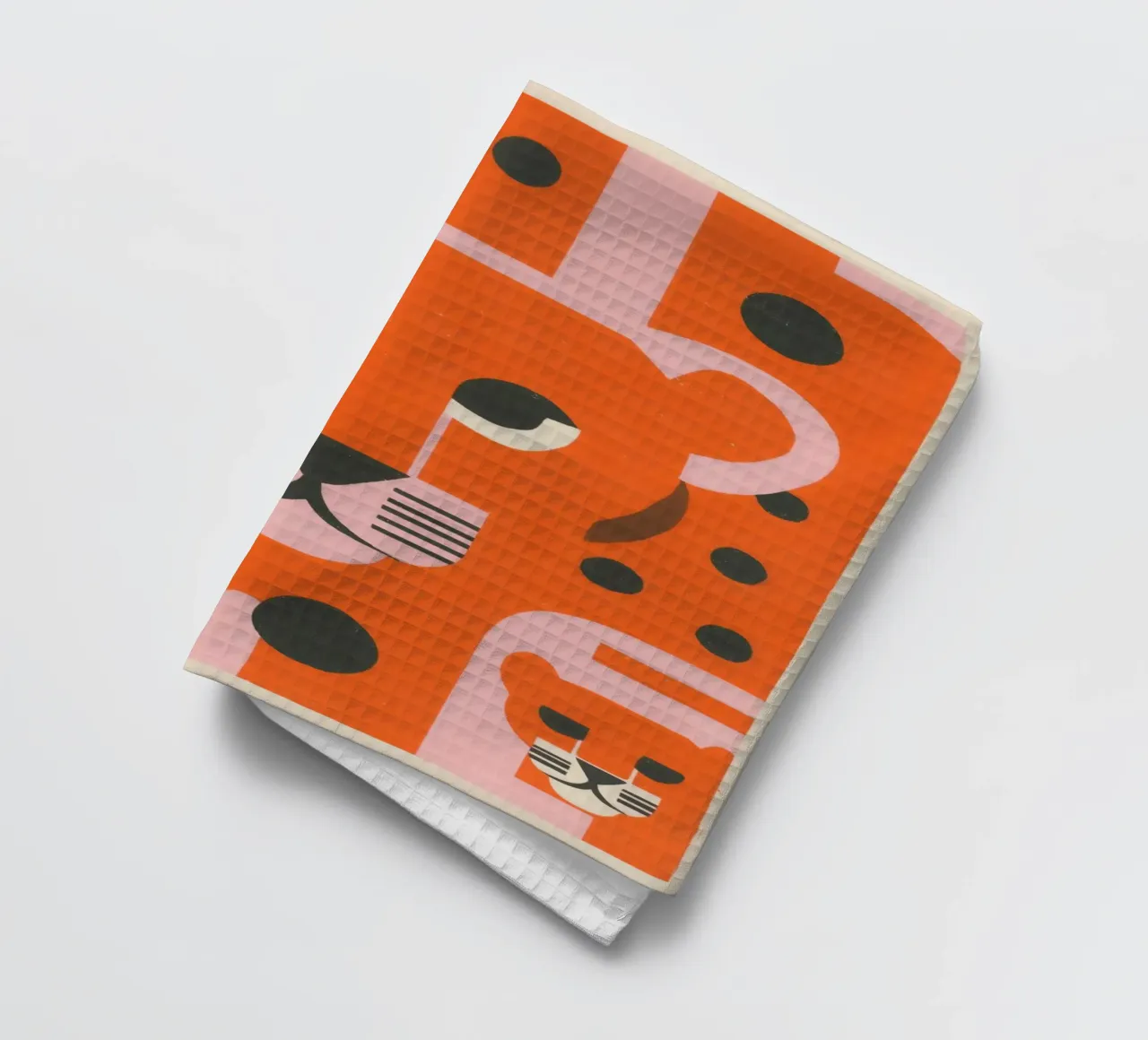 Ghepardi rossi Bauhaus | Retro Design canovaccio da cucina da Autofocus