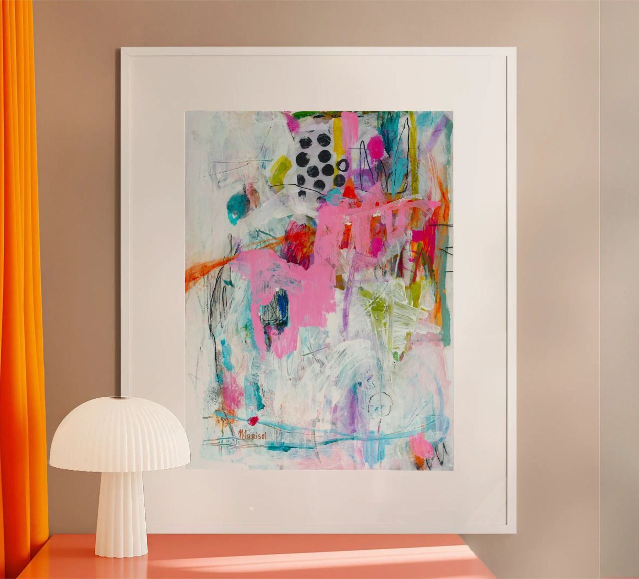 Marisol Evora - Ich liebe Rosa Poster von The Artcircle