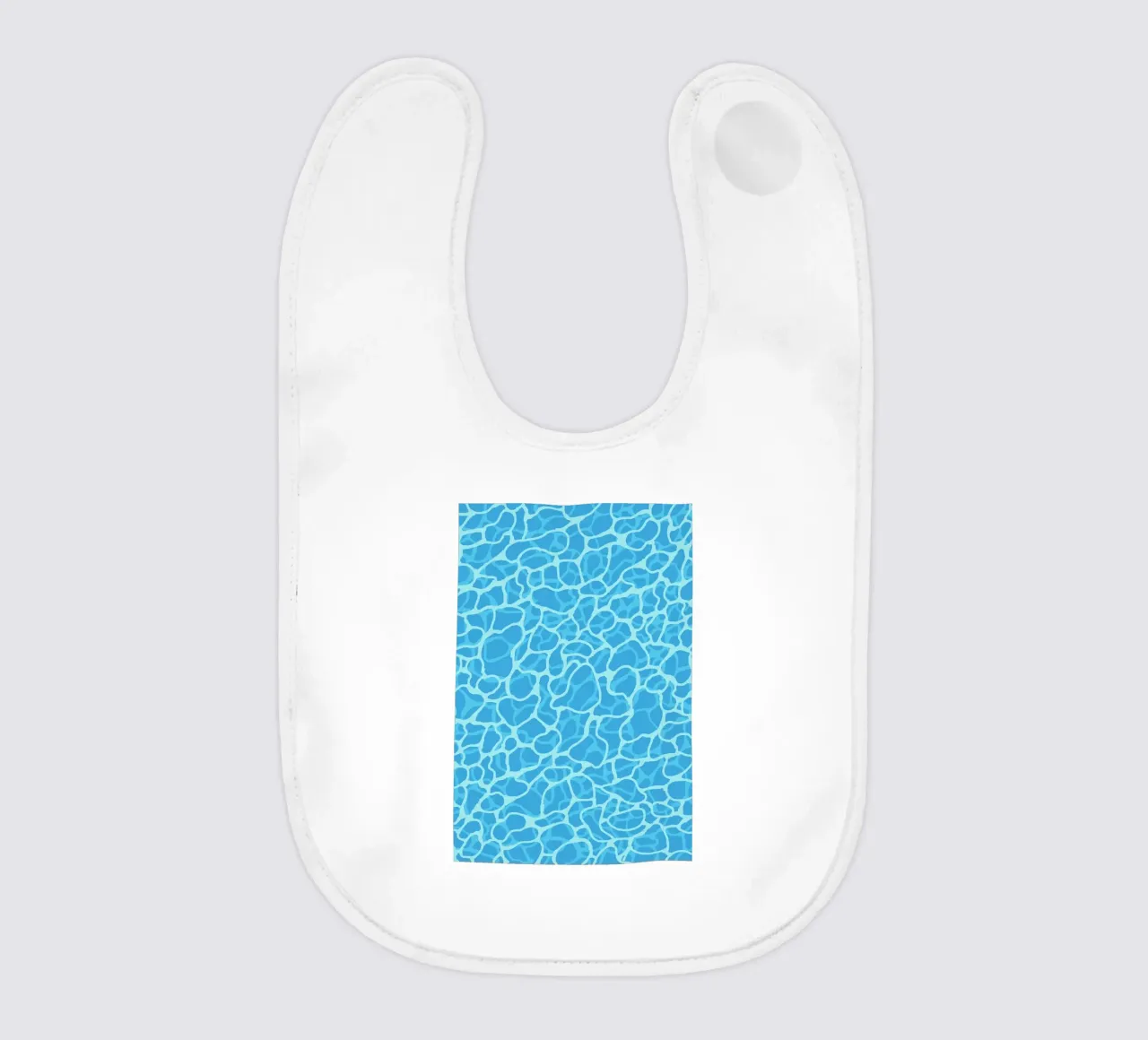 Abstract Pool Water Surface Minimalist Pattern Print baby bib by Bakara
