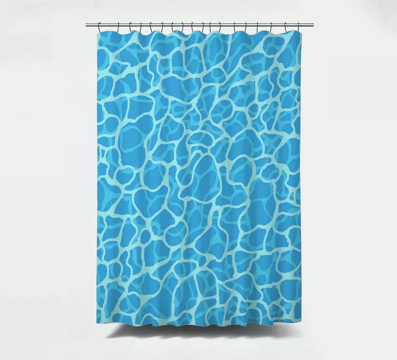 Abstract Pool Water Surface Minimalist Pattern Print shower curtain by Bakara