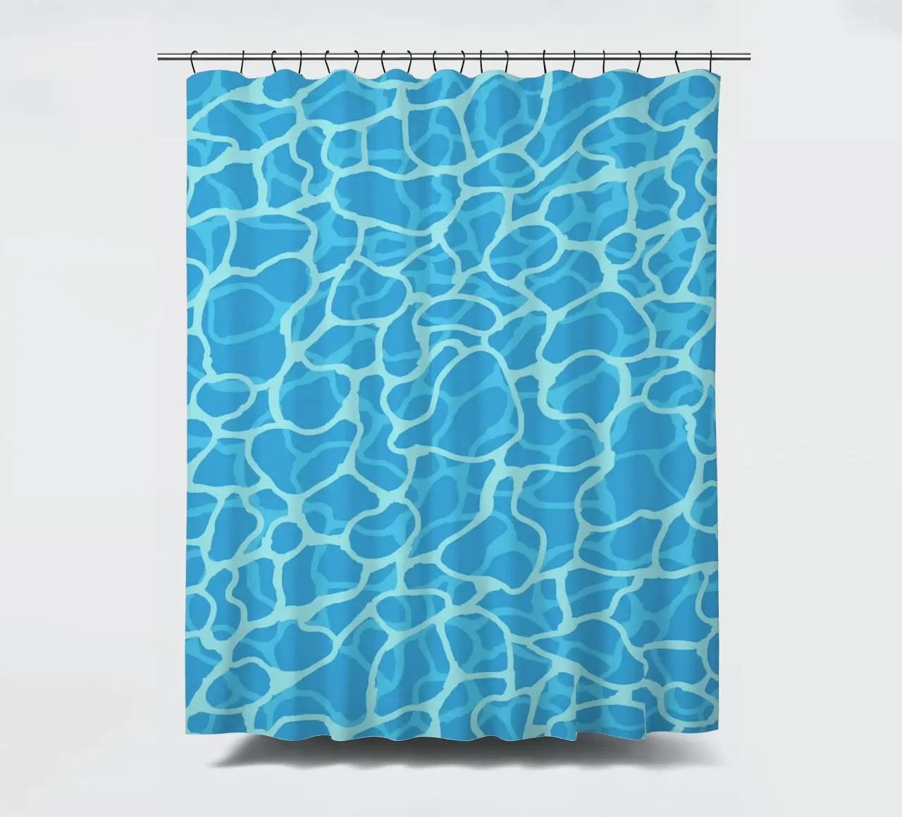 Abstract Pool Water Surface Minimalist Pattern Print shower curtain by Bakara
