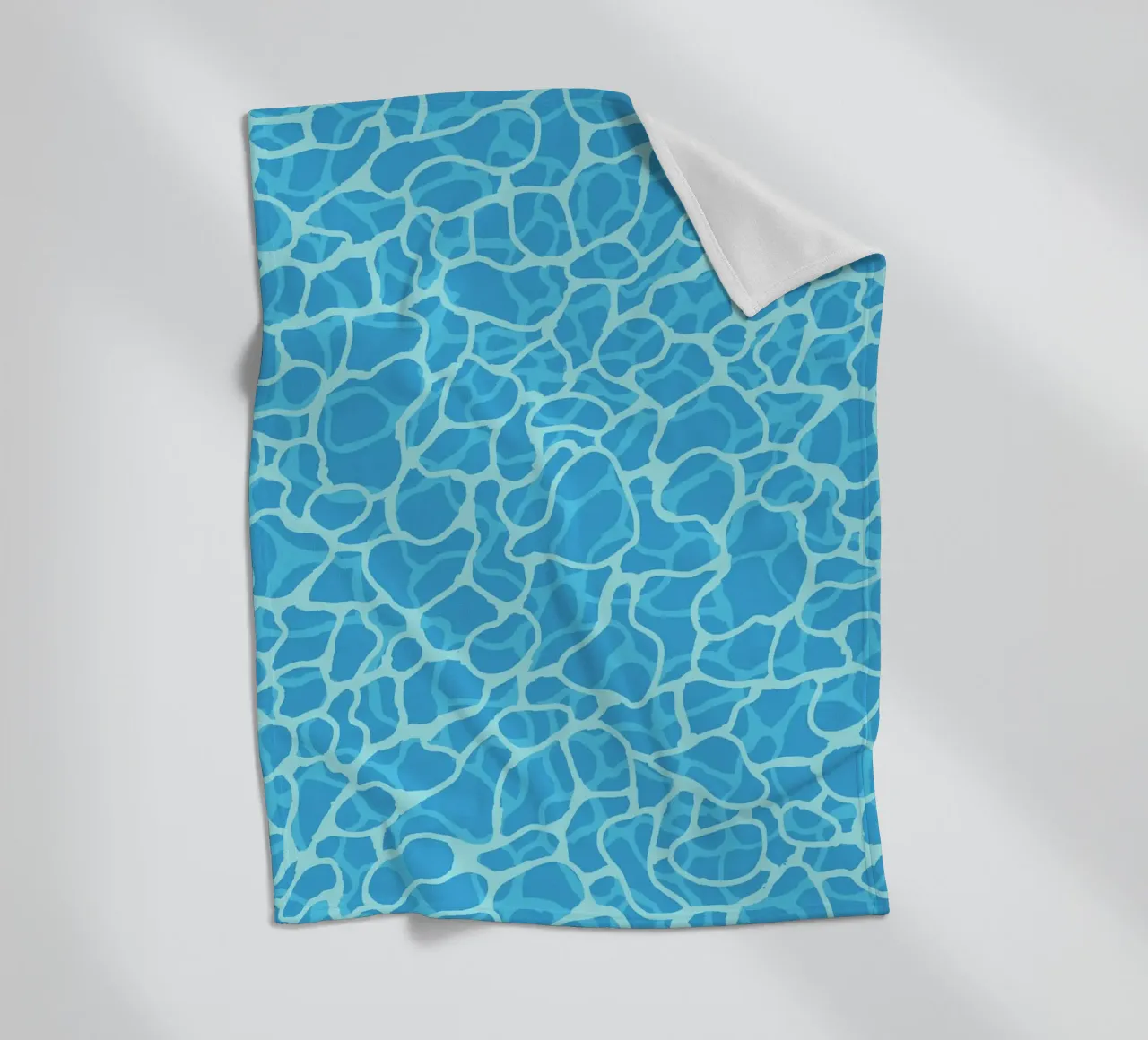 Abstract Pool Water Surface Minimalist Pattern Print fleece blanket by Bakara