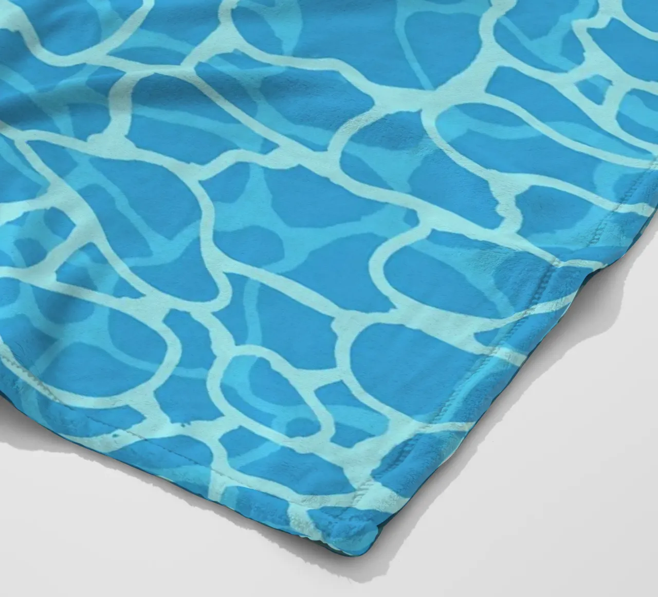 Abstract Pool Water Surface Minimalist Pattern Print fleece blanket by Bakara