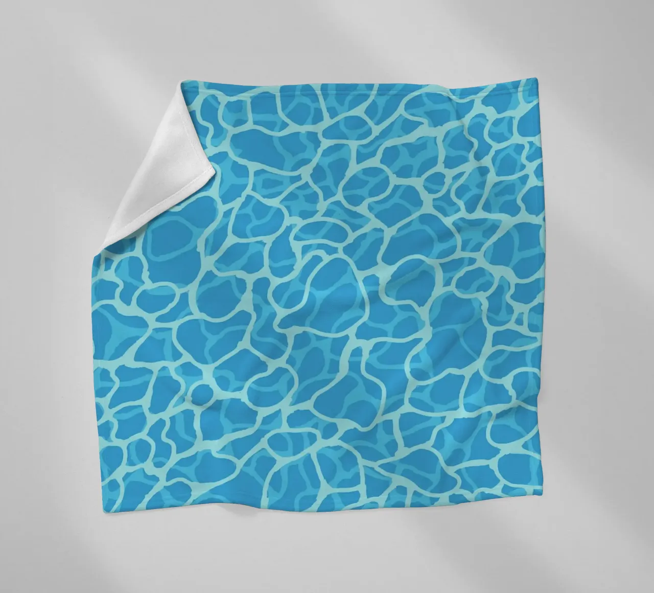 Abstract Pool Water Surface Minimalist Pattern Print fleece blanket by Bakara