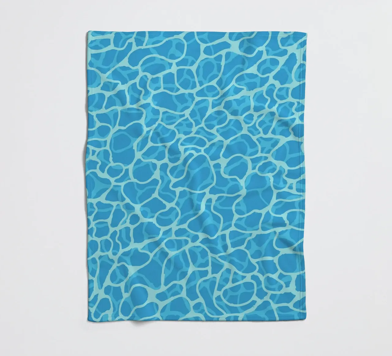 Abstract Pool Water Surface Minimalist Pattern Print fleece blanket by Bakara