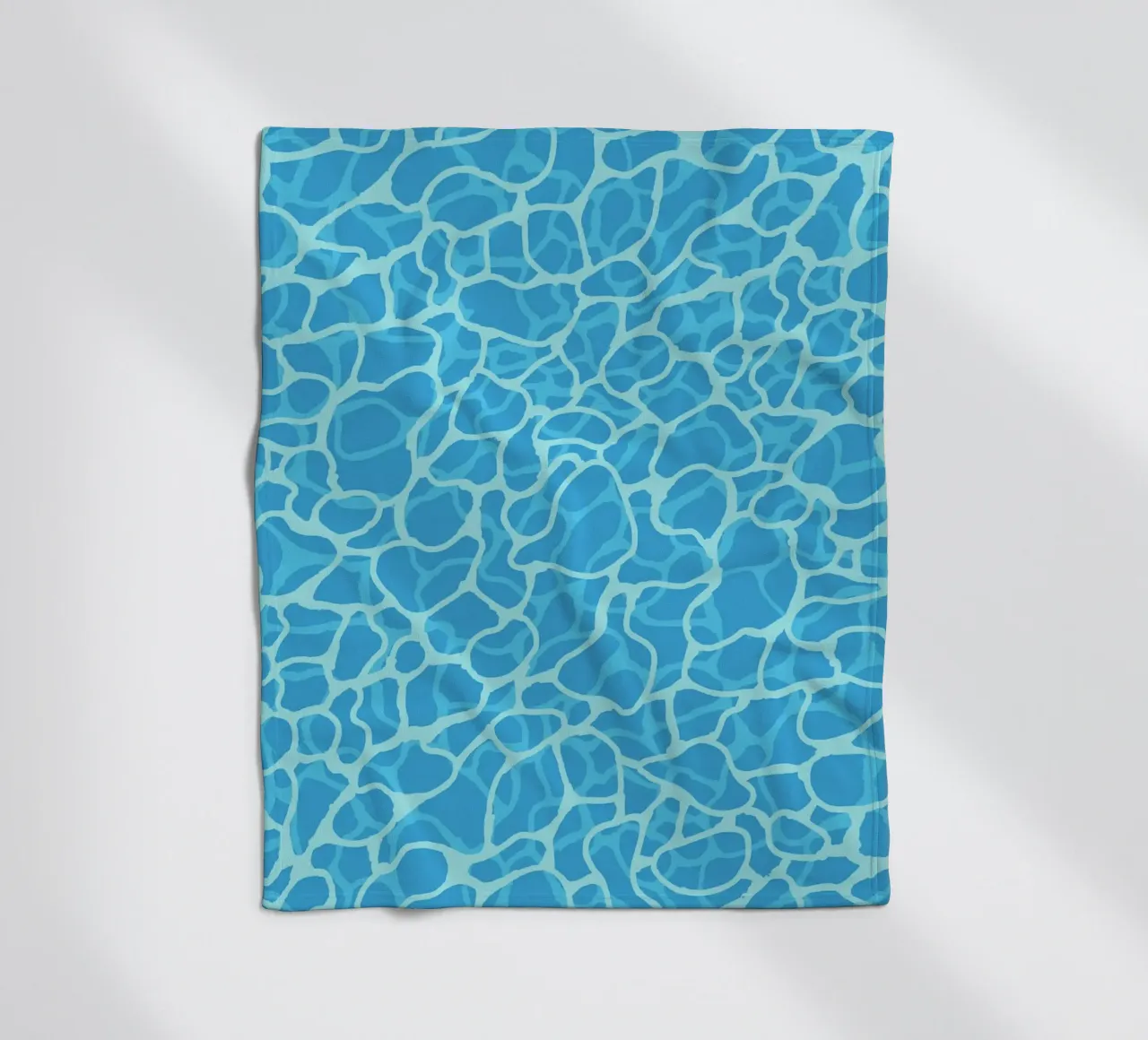 Abstract Pool Water Surface Minimalist Pattern Print fleece blanket by Bakara