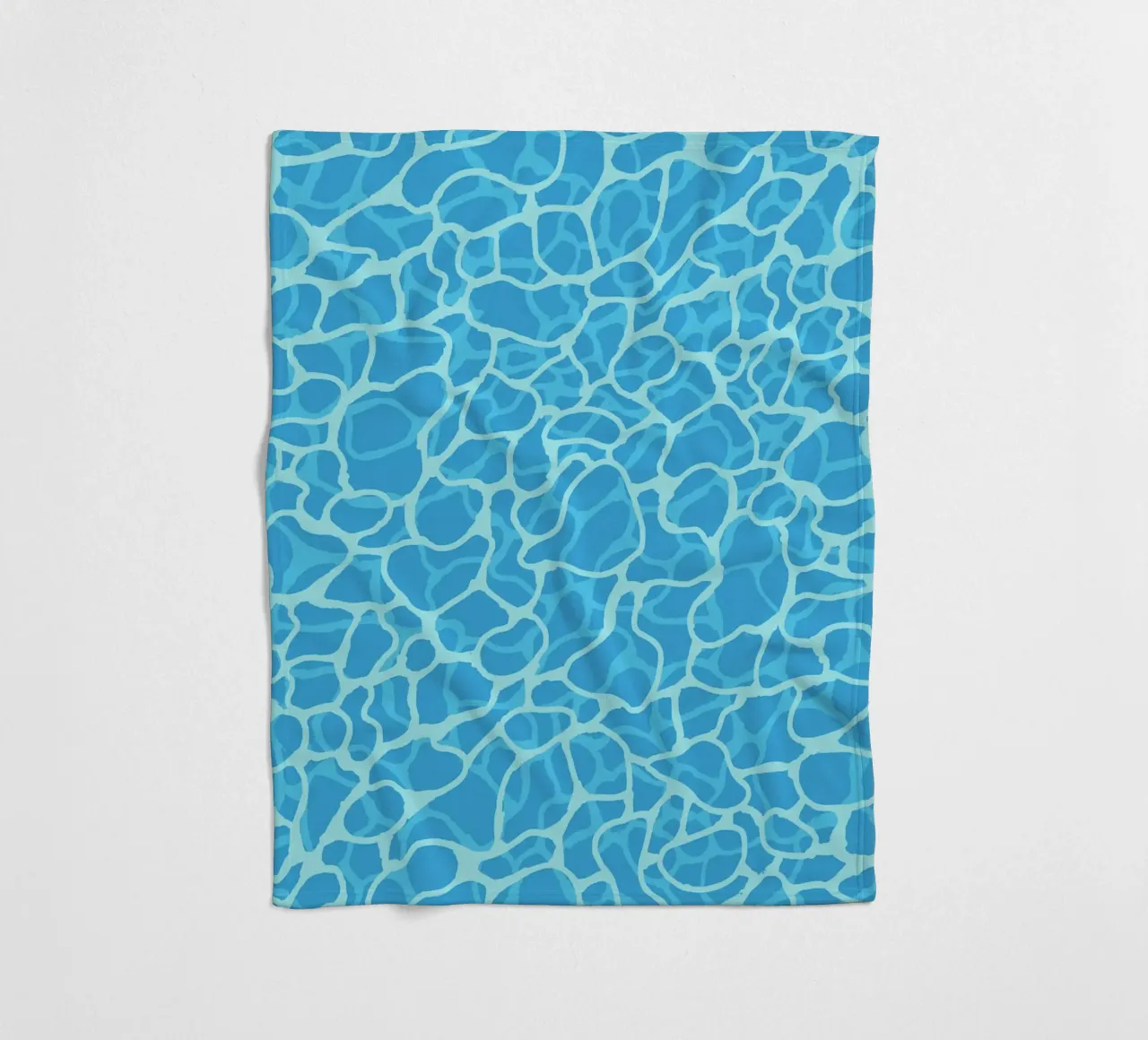 Abstract Pool Water Surface Minimalist Pattern Print fleece blanket by Bakara