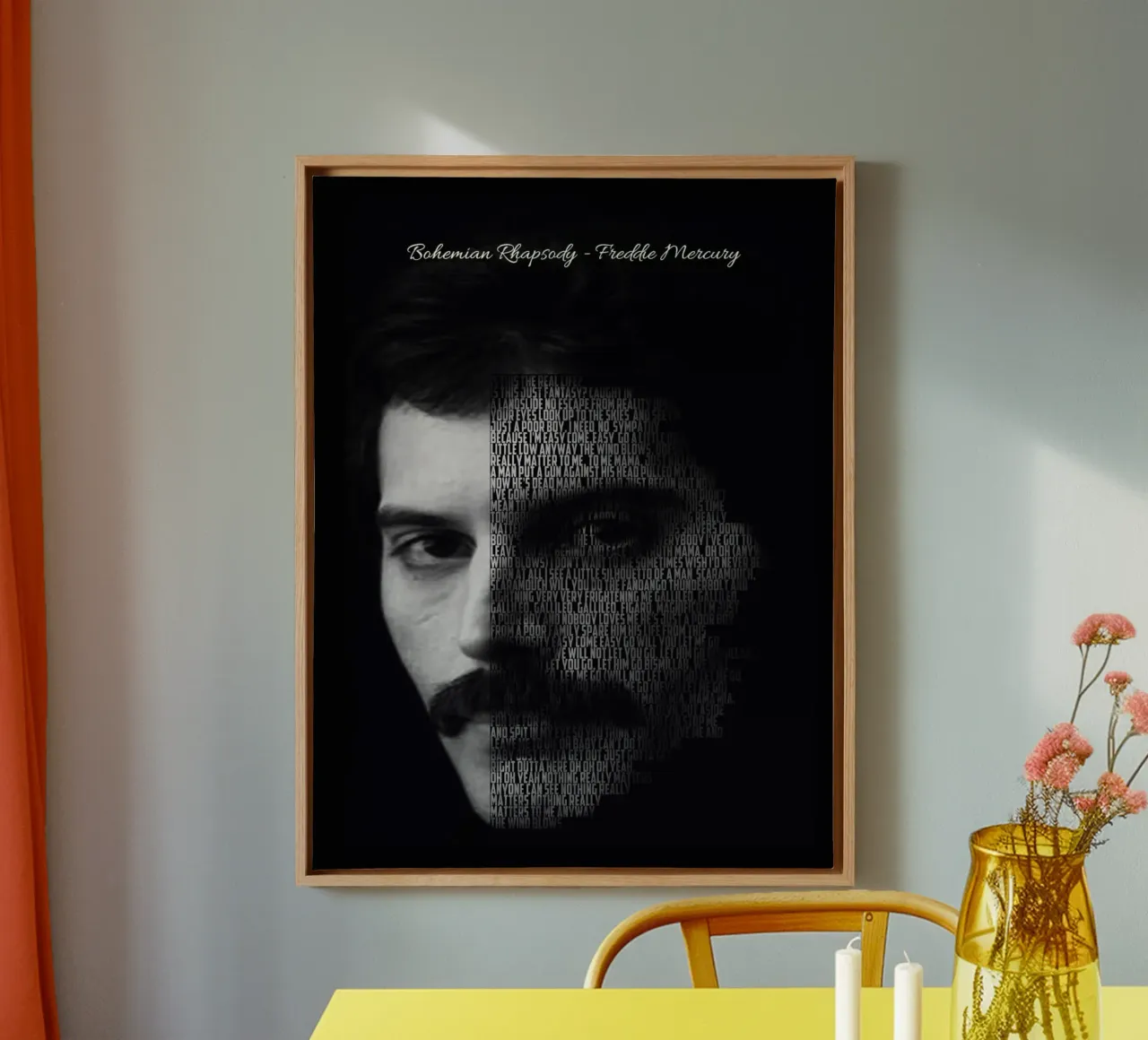Bohemian Rhapsody canvas with Floater frame by Gunawan Rb