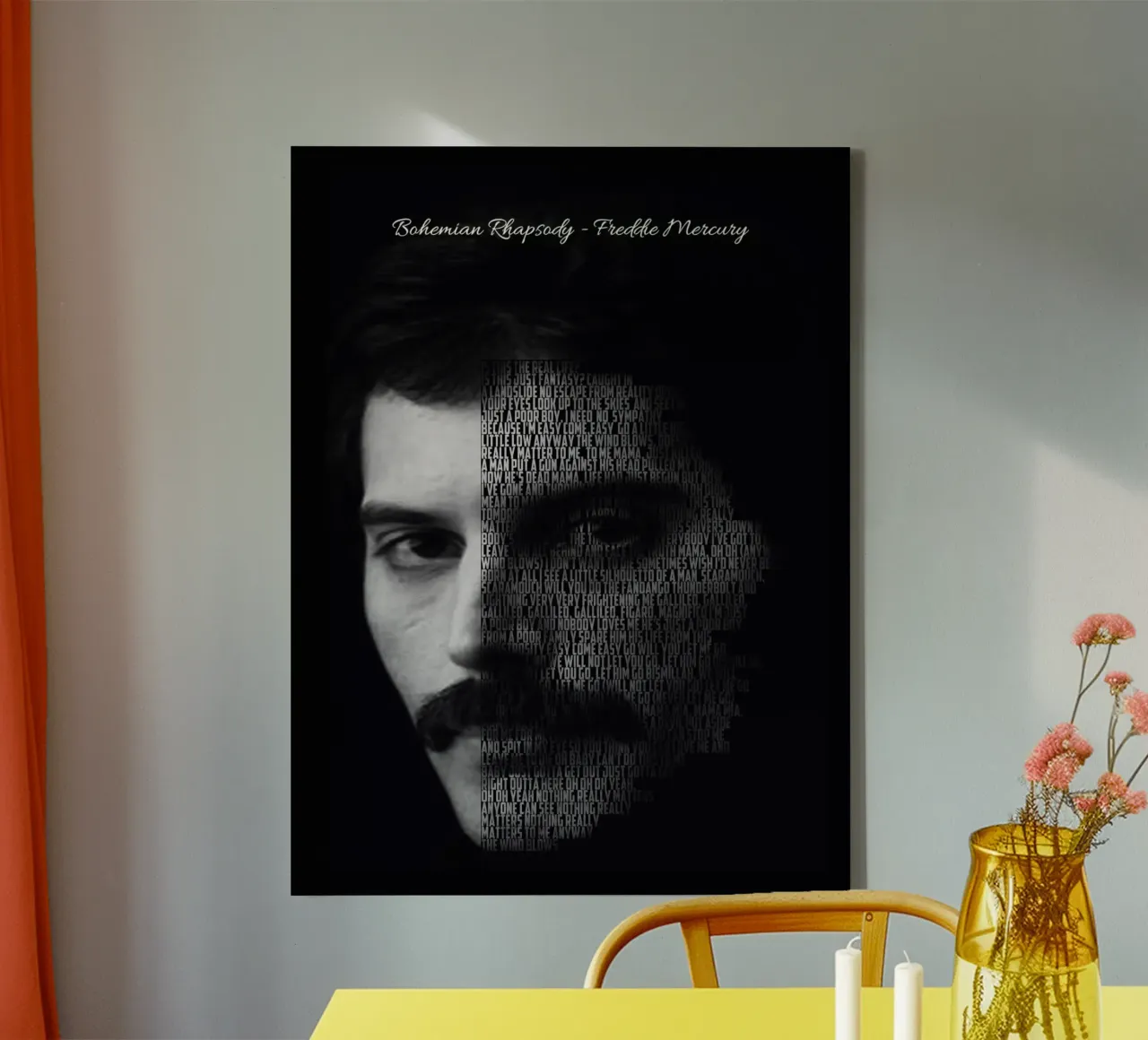 Bohemian Rhapsody canvas with Floater frame by Gunawan Rb
