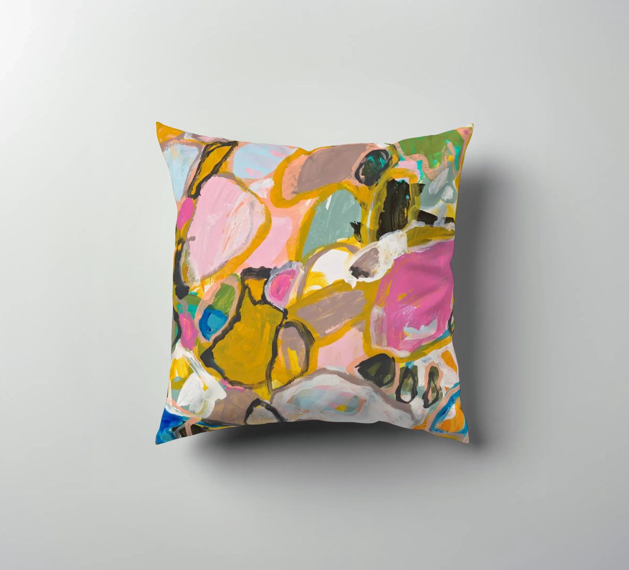 Marisol Evora - Paces where we go decorative cushion by The Artcircle