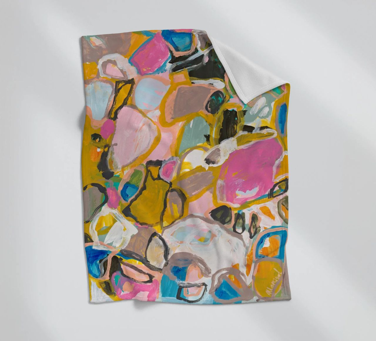Marisol Evora - Paces where we go fleece blanket by The Artcircle