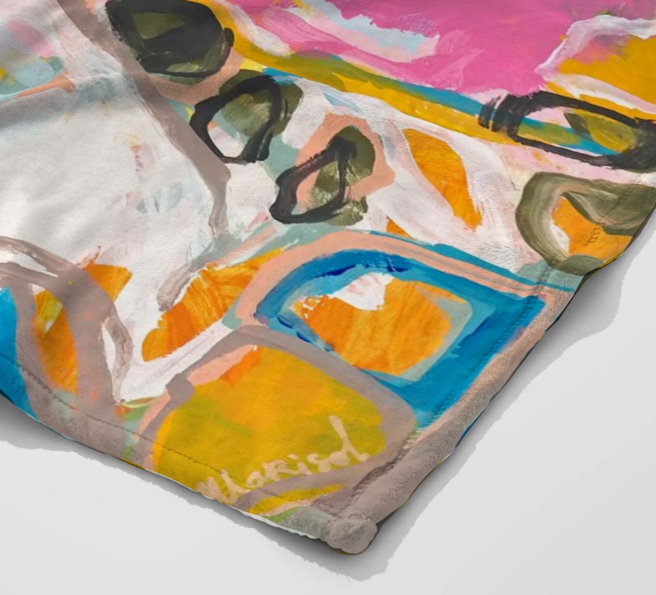 Marisol Evora - Paces where we go fleece blanket by The Artcircle