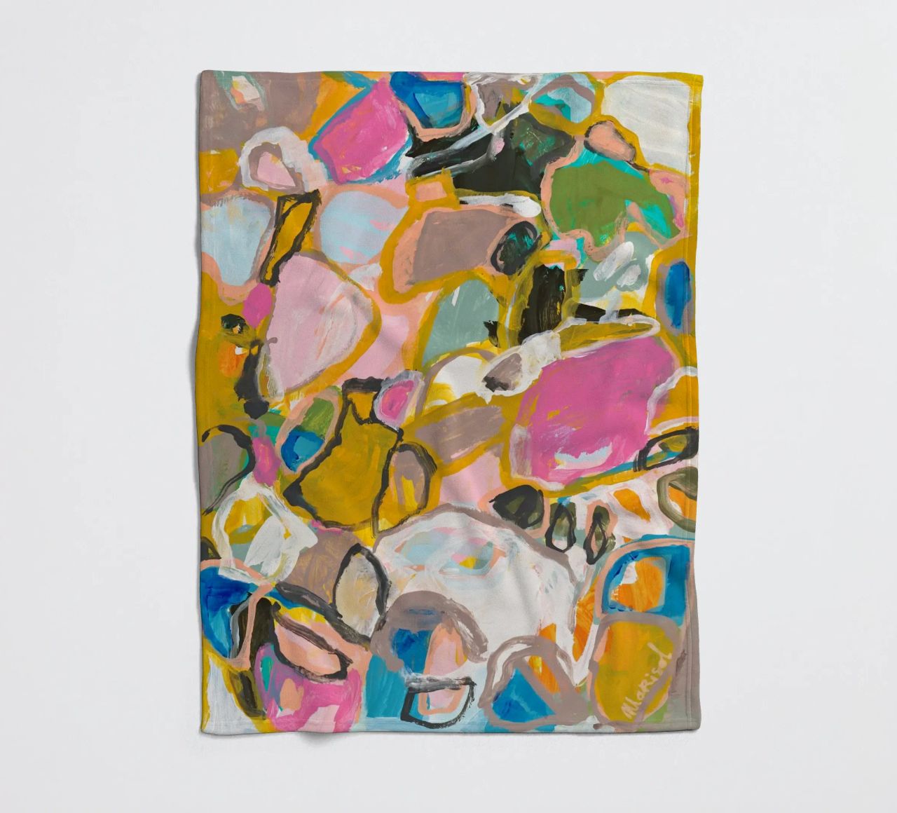 Marisol Evora - Paces where we go fleece blanket by The Artcircle