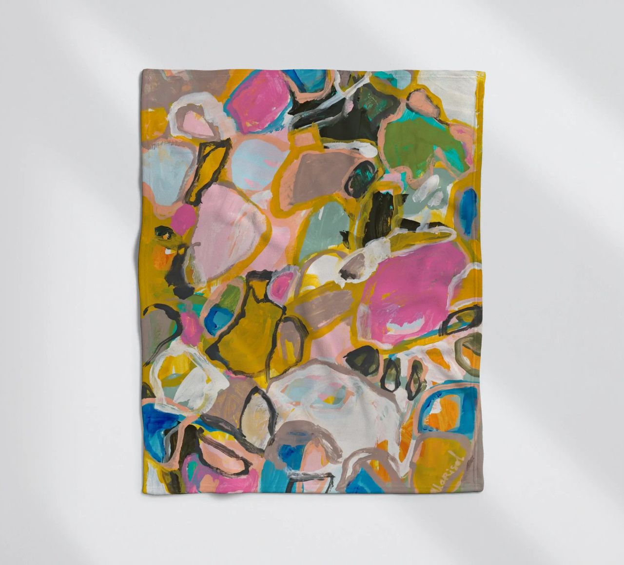Marisol Evora - Paces where we go fleece blanket by The Artcircle