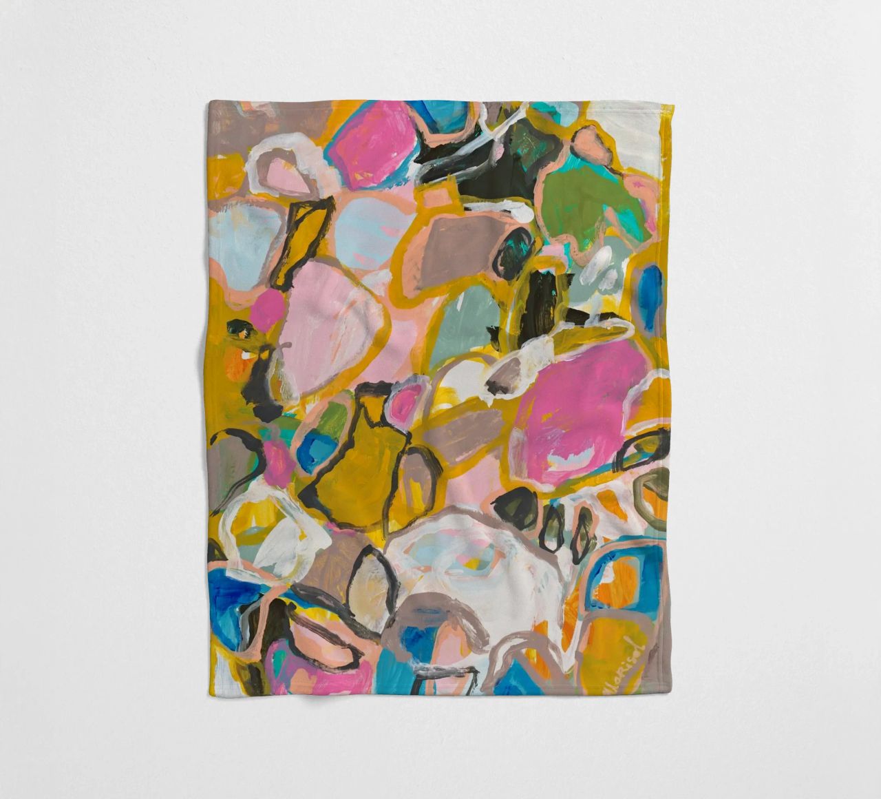 Marisol Evora - Paces where we go fleece blanket by The Artcircle