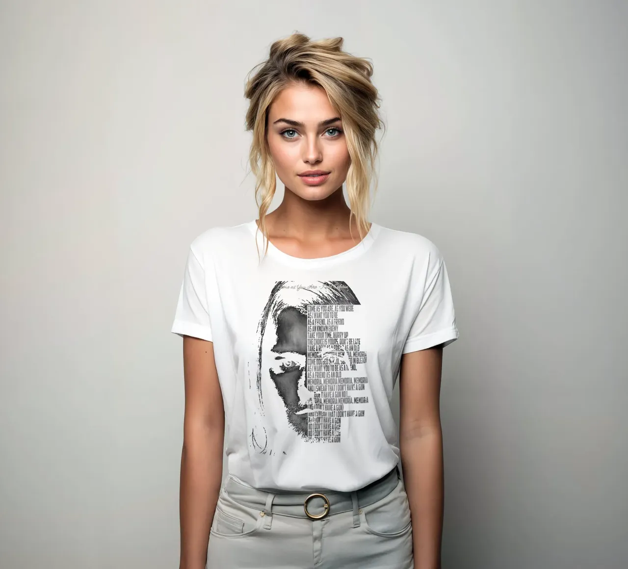Come as You Are women's fitted t-shirt by Gunawan Rb