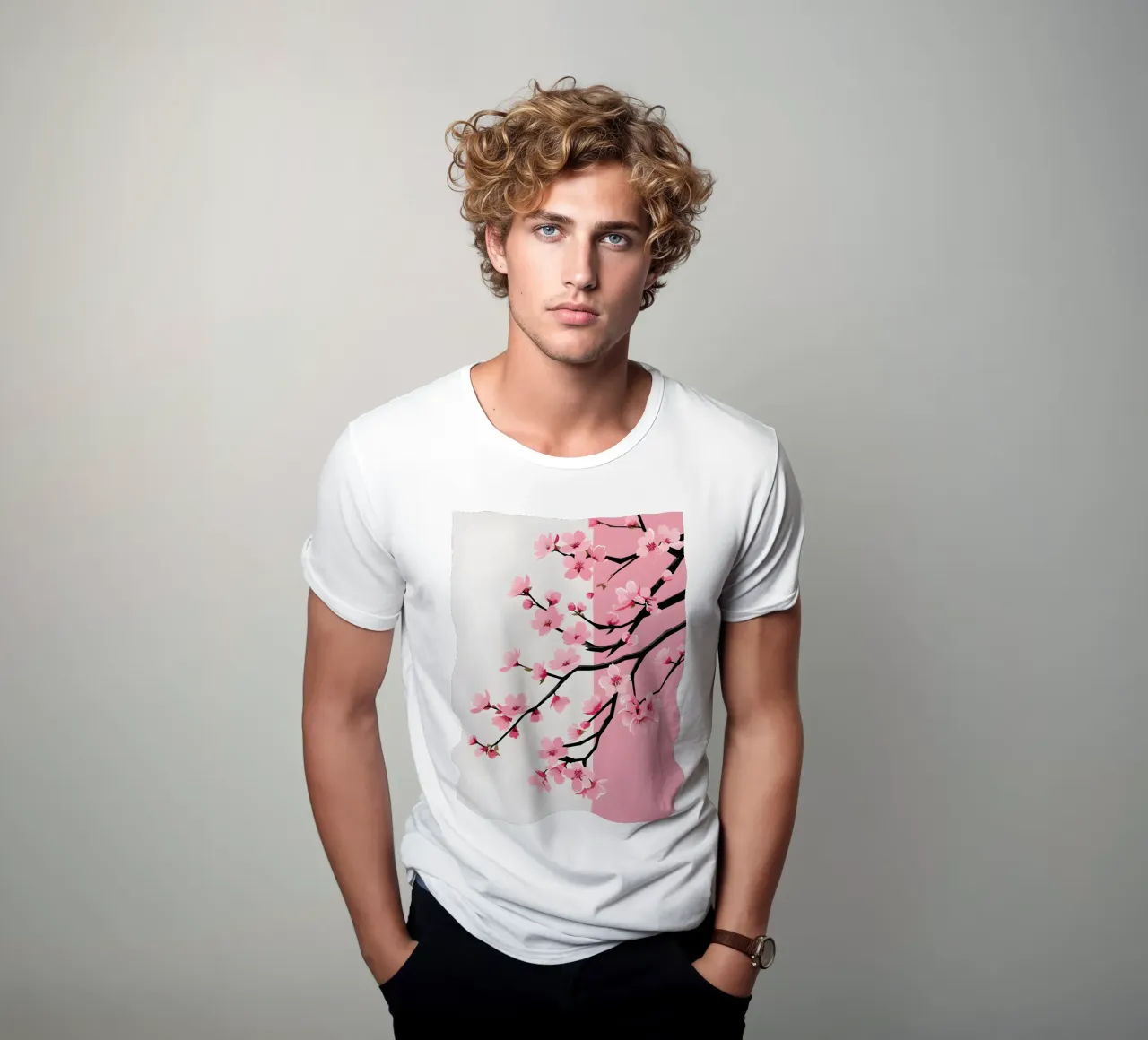 Ramo dei ciliegi in fiore t-shirt da Botanical Gallery