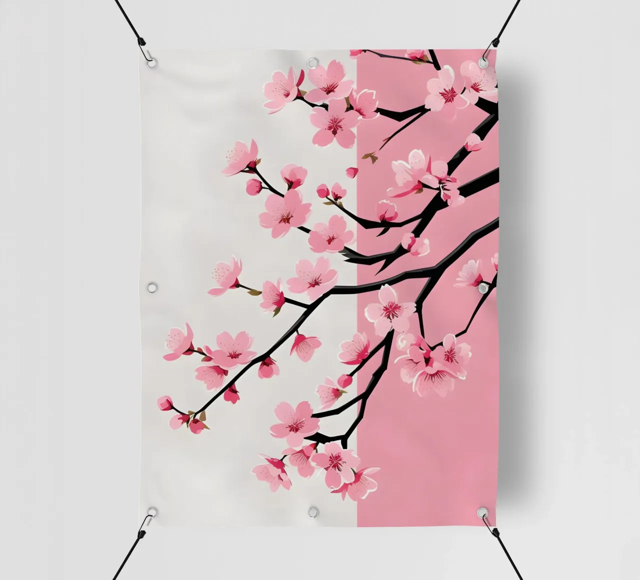 Ramo dei ciliegi in fiore telo in pvc da Botanical Gallery