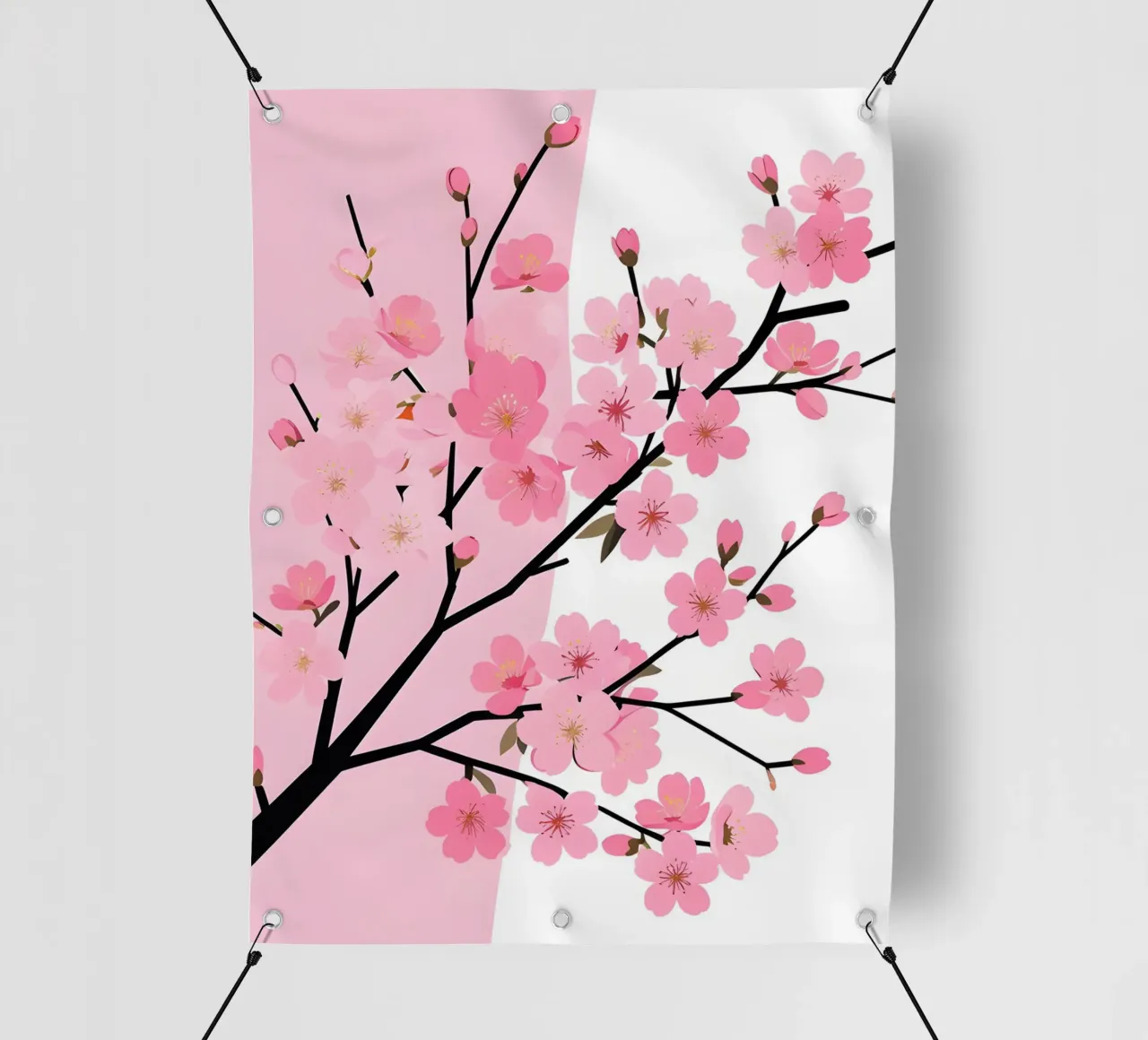 Ramo dei ciliegi in fiore telo in pvc da Botanical Gallery