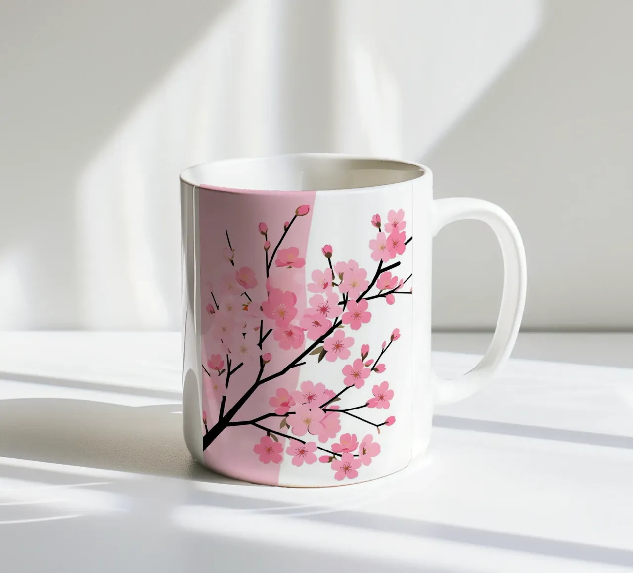 Ramo dei ciliegi in fiore tazza in ceramica da Botanical Gallery