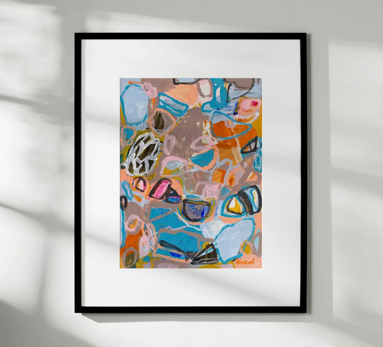 Marisol Evora - In cerca di casa poster con telaio in plastica da The Artcircle