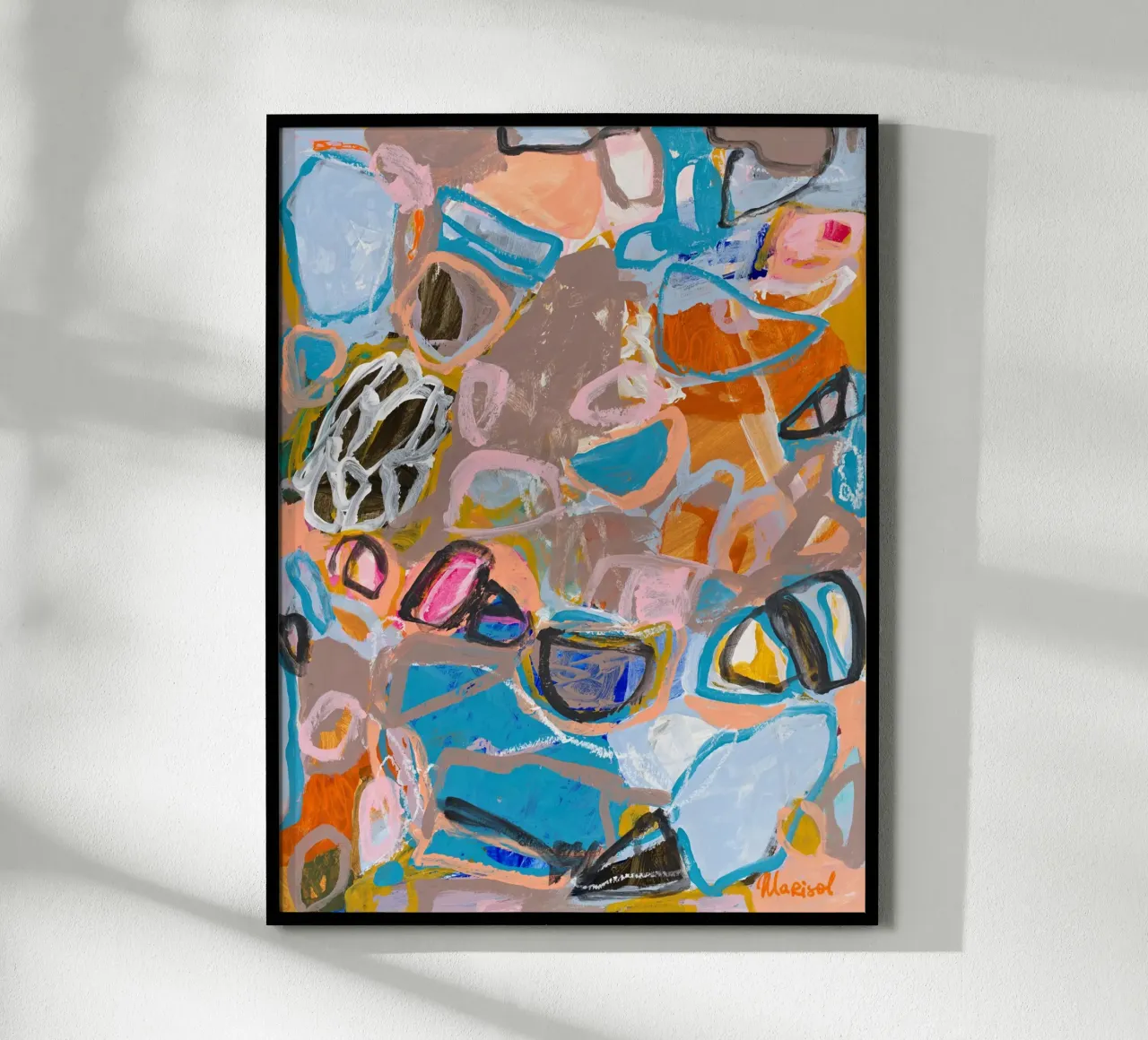 Marisol Evora - In cerca di casa poster con telaio in plastica da The Artcircle
