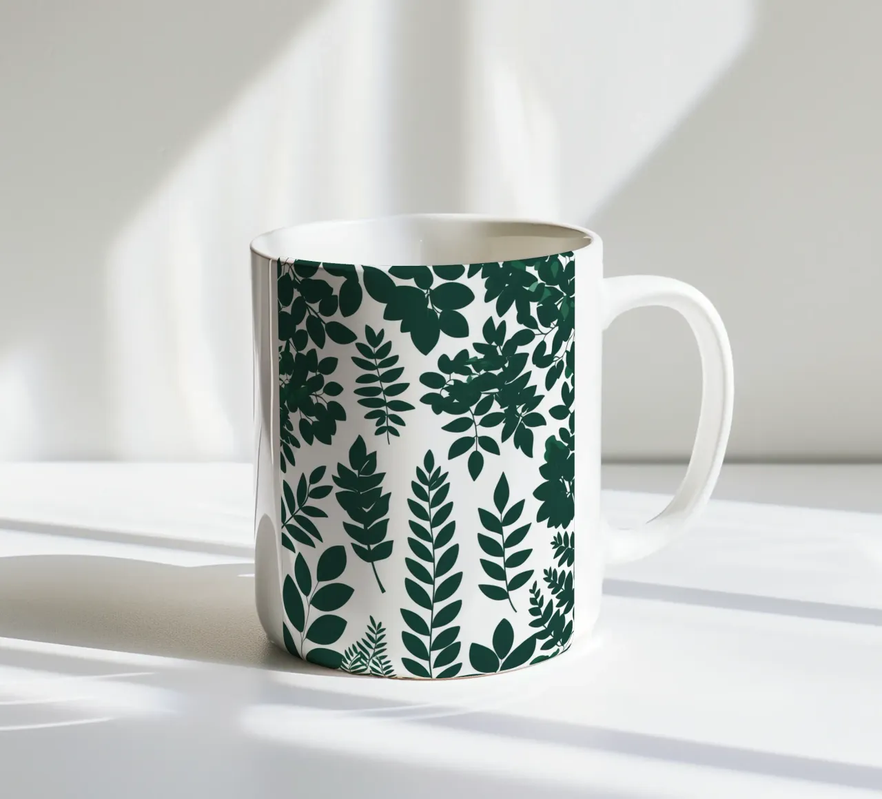 Pieno fogliame tazza in ceramica da Botanical Gallery